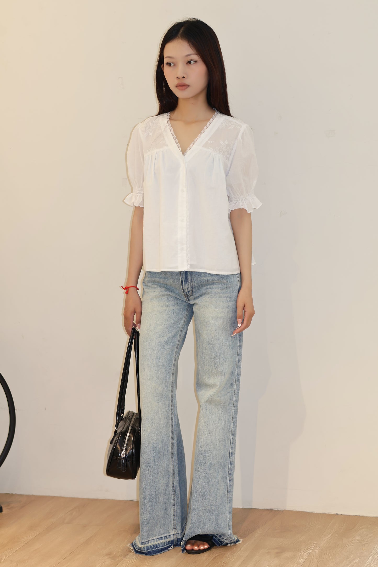 THIN Short sleeve flowy blouse