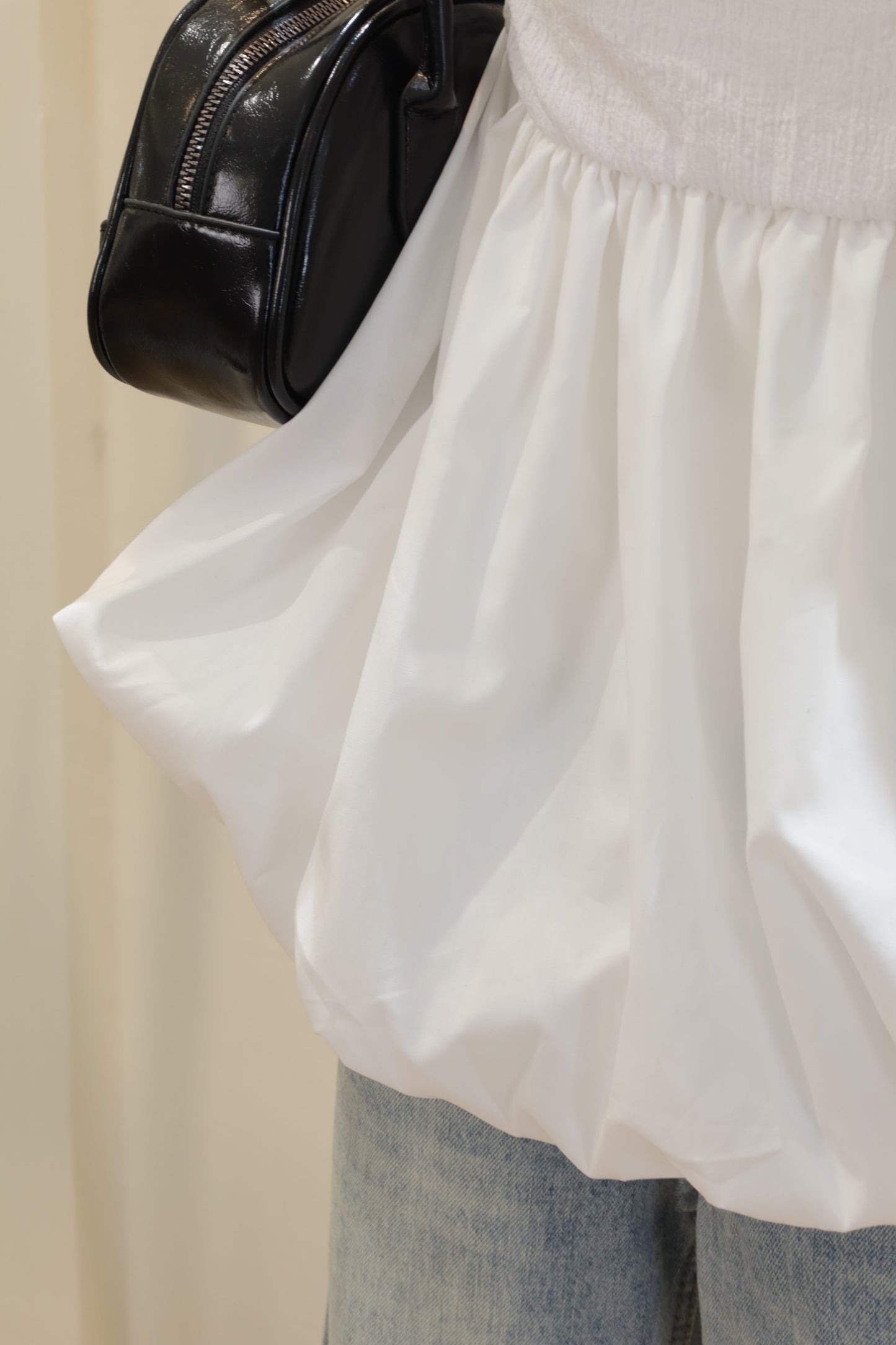 Side runched flowy top