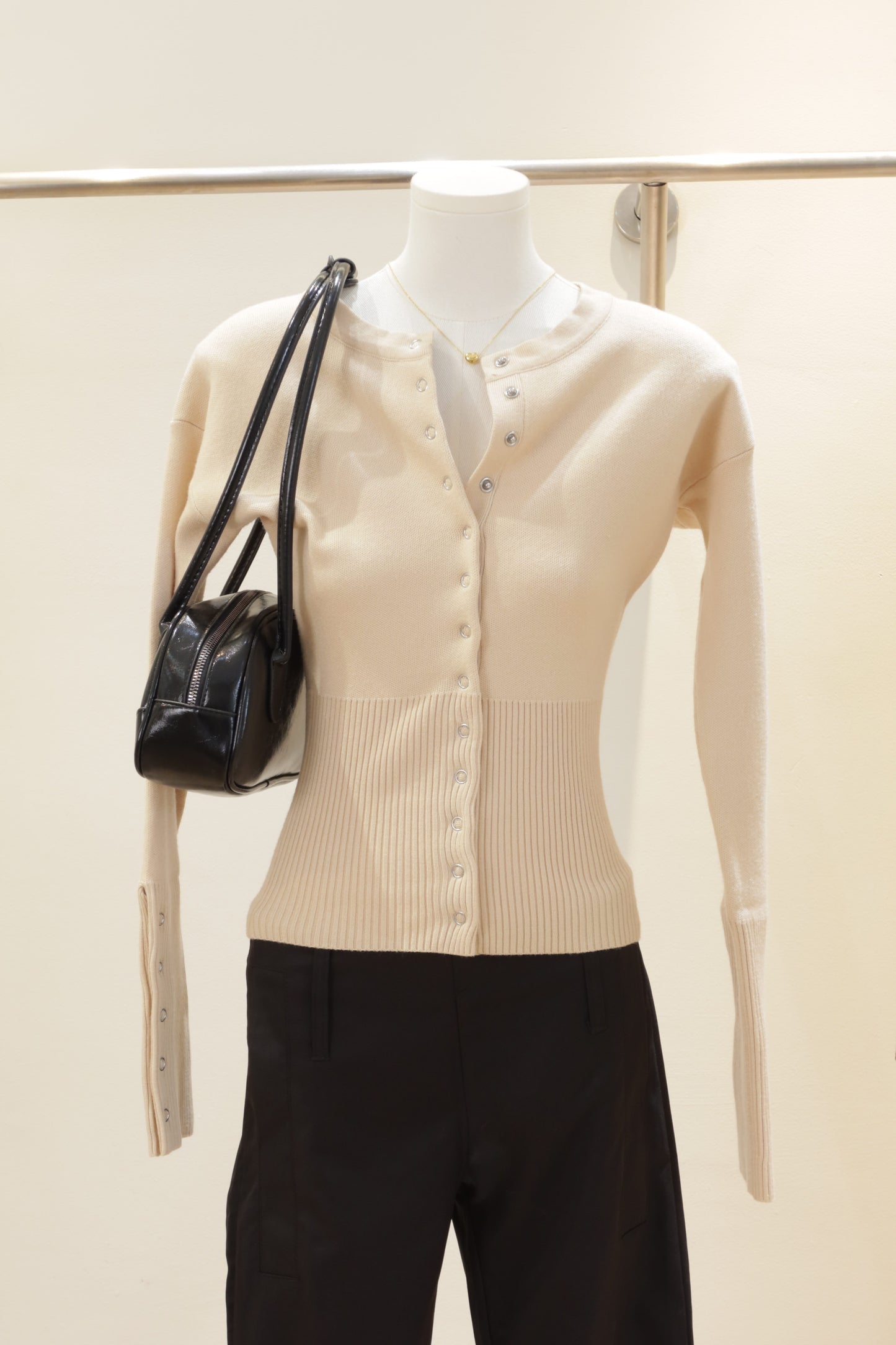 DM buttons cardigan