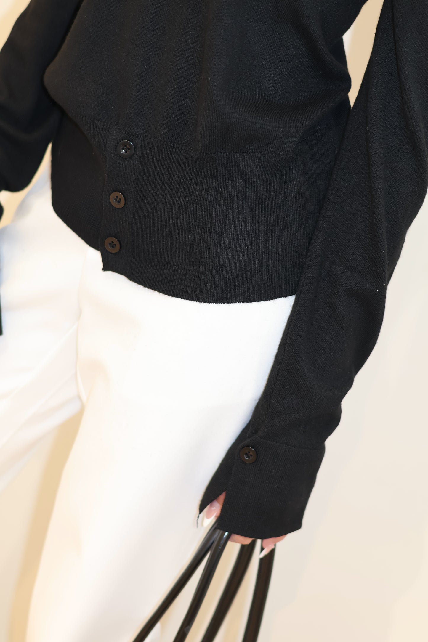 HALF SHOULDER WAIST CINCH TOP