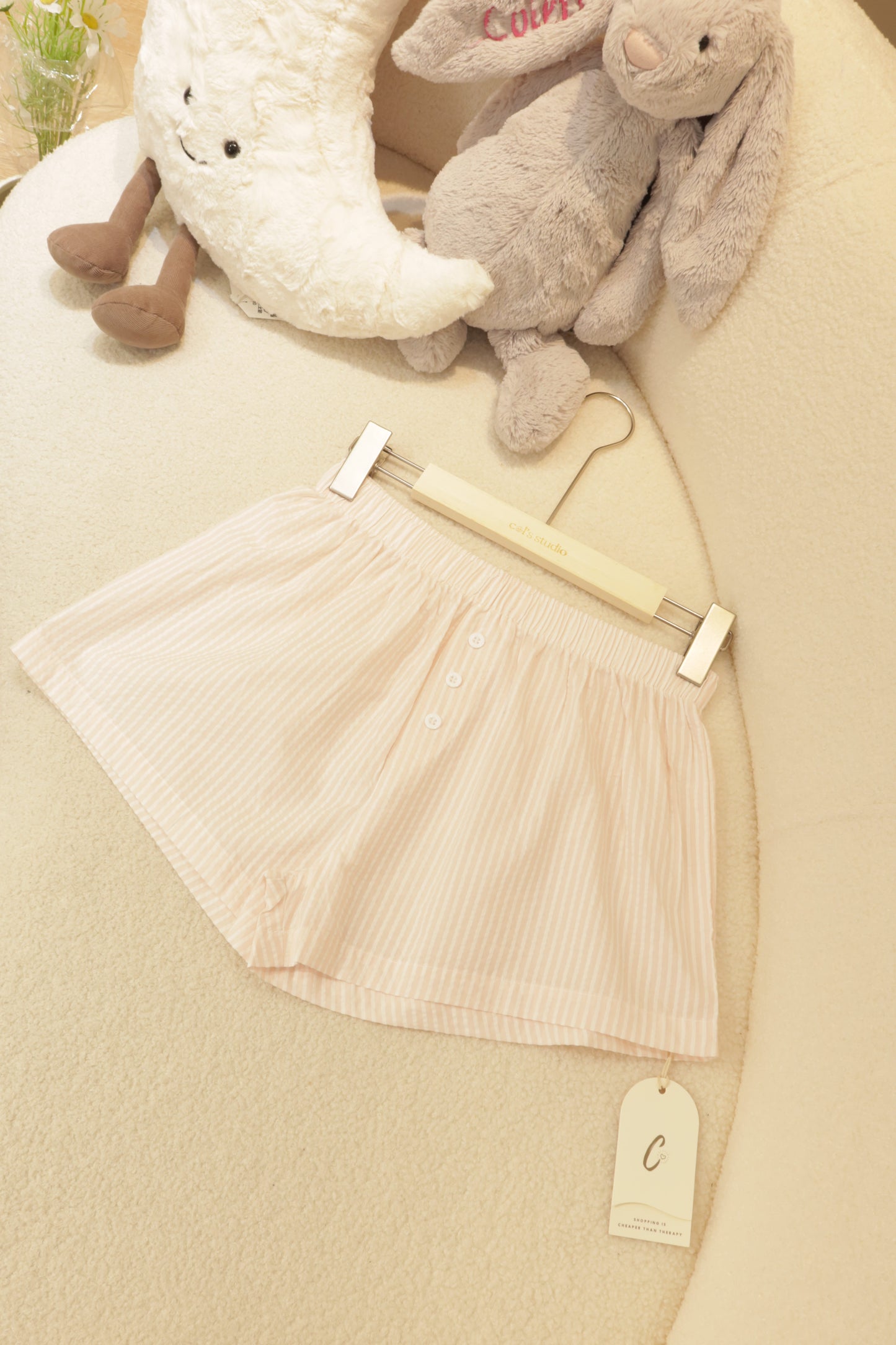 LIGHT PINK SUMMER SHORTS