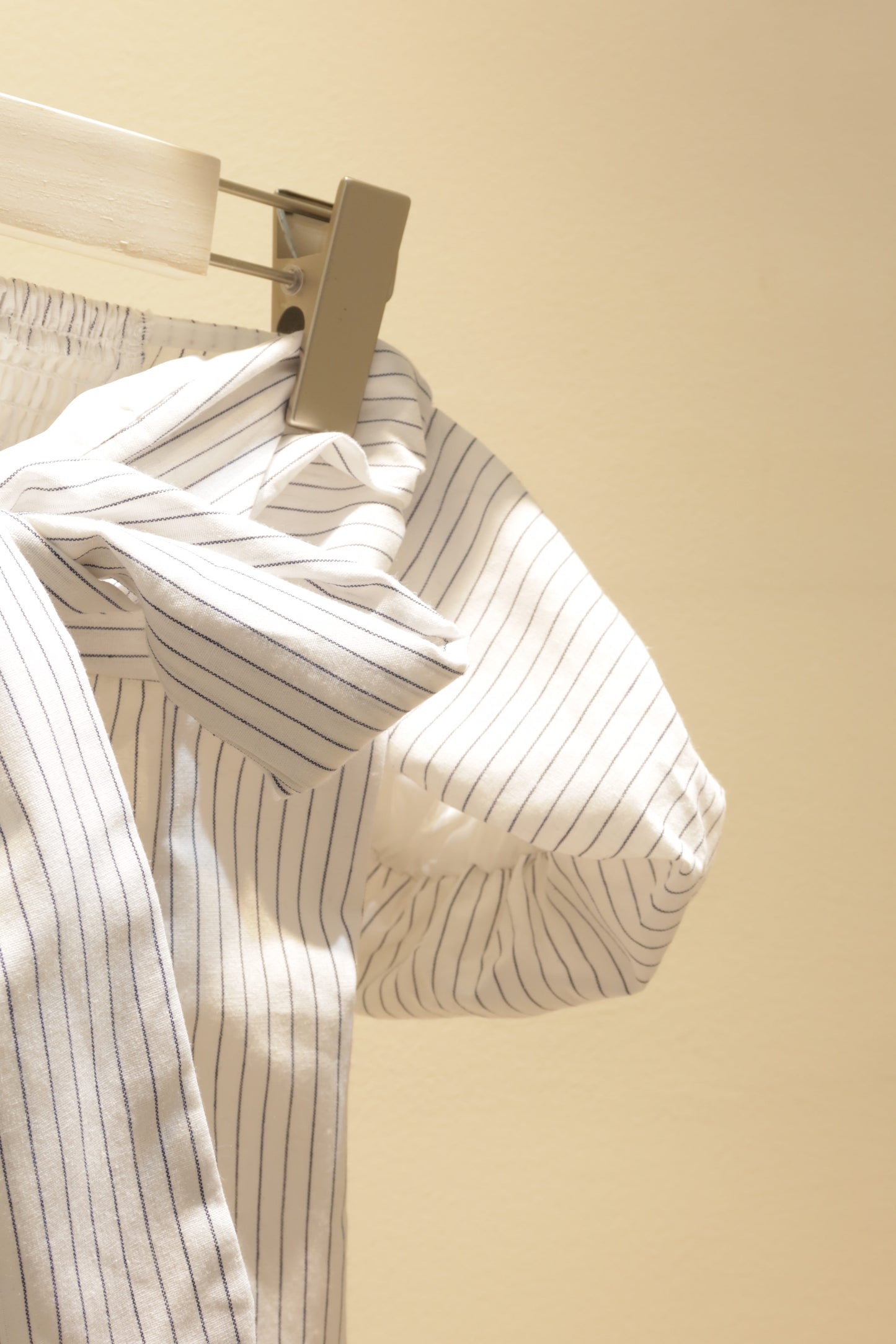Checkered flowy off shoulder