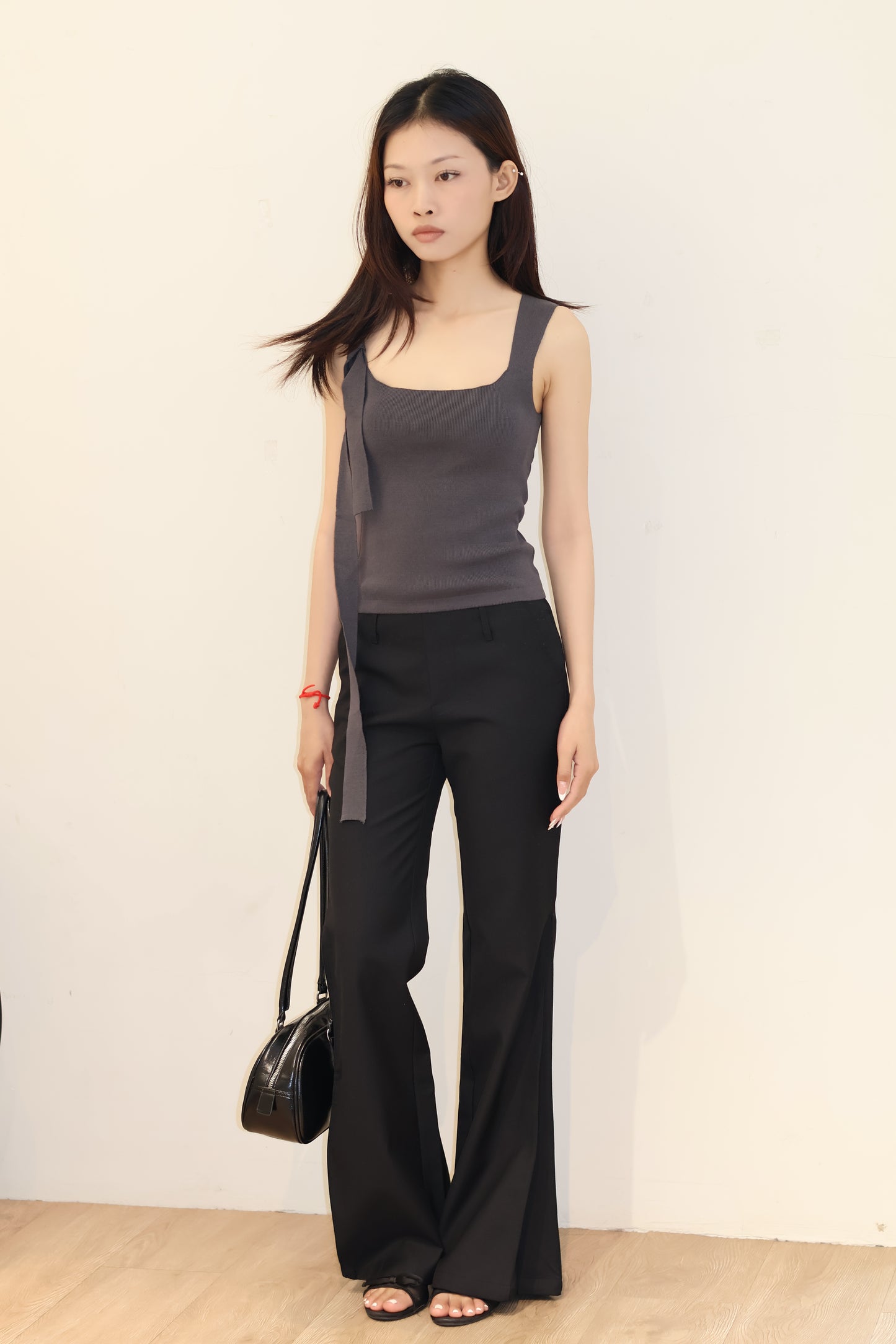 Knitted Square Neck Tank Top