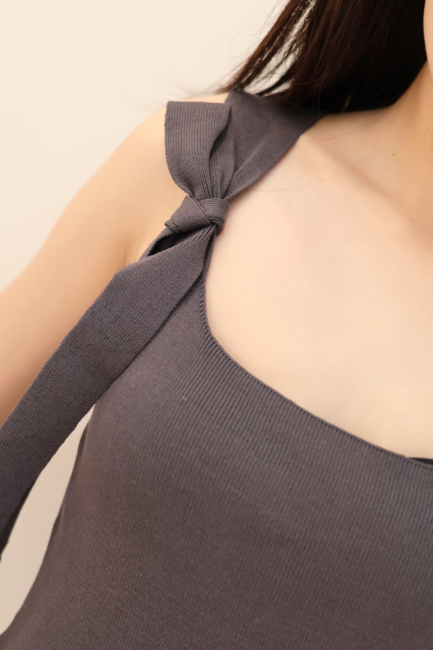 Knitted Square Neck Tank Top