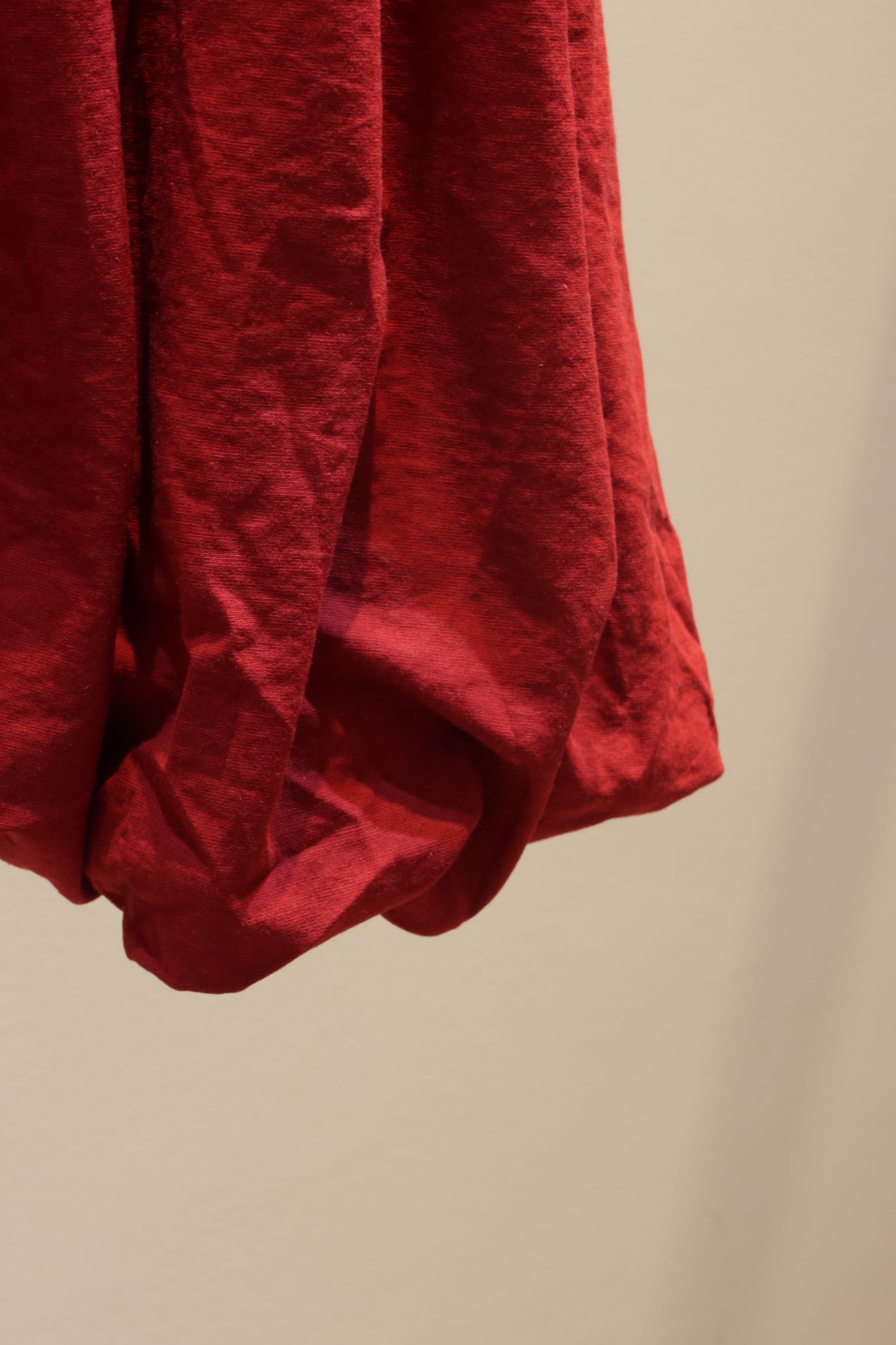 Red flowy top
