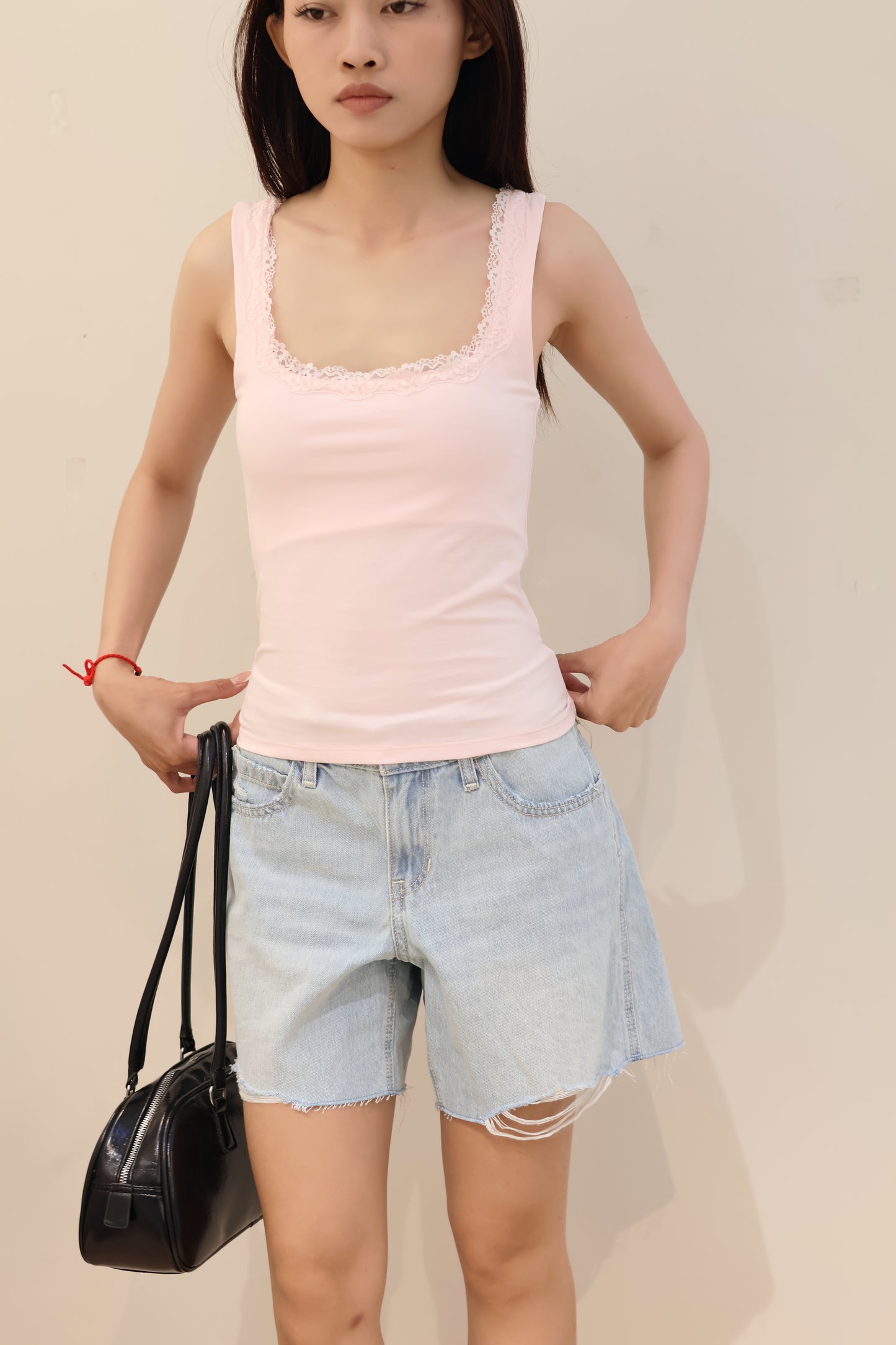 SUBDUED LACE TANK TOP