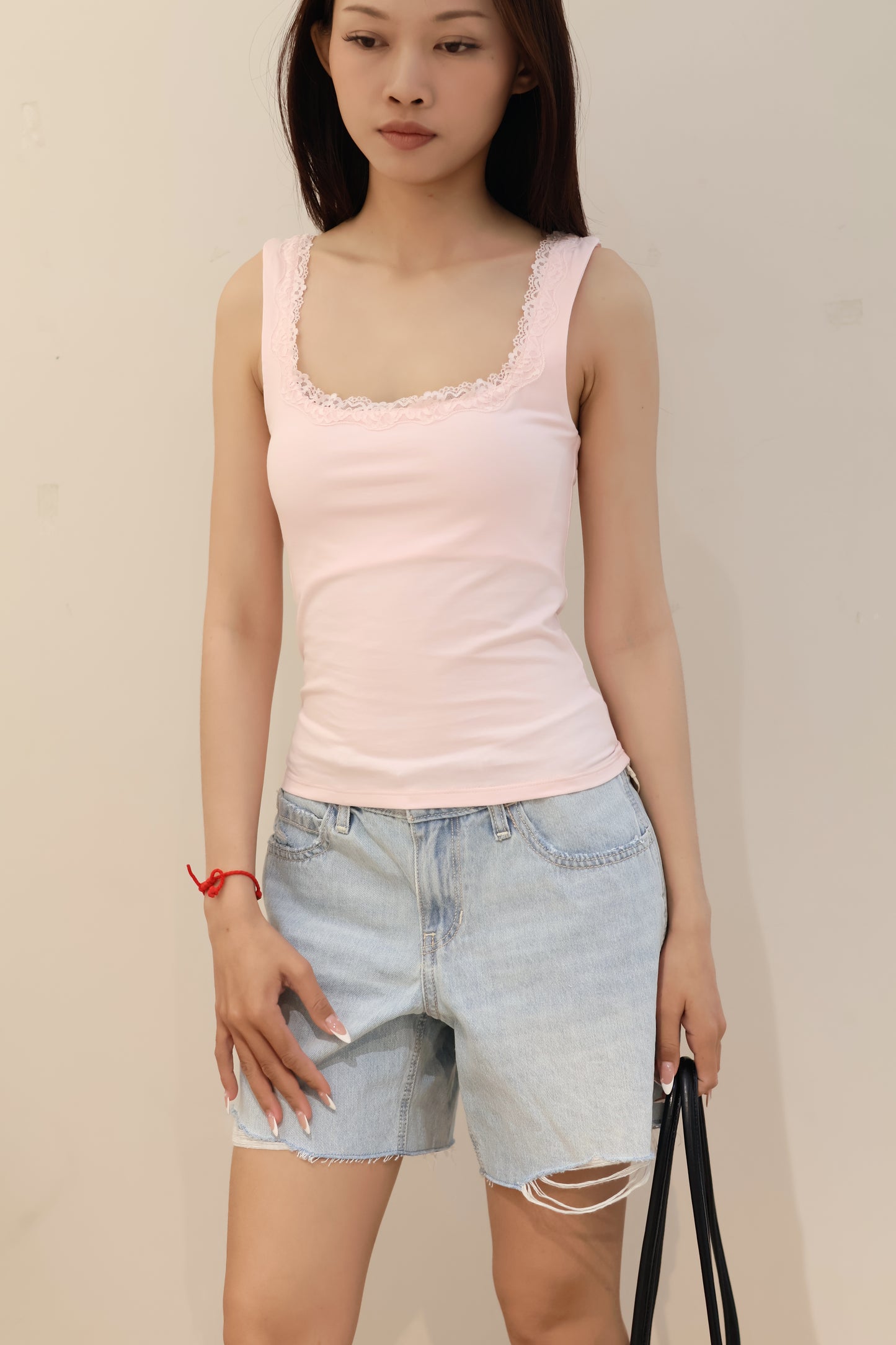 SUBDUED LACE TANK TOP