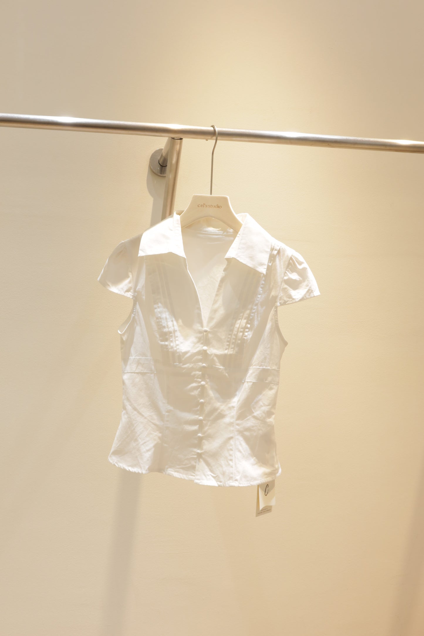 White slim fit blouse
