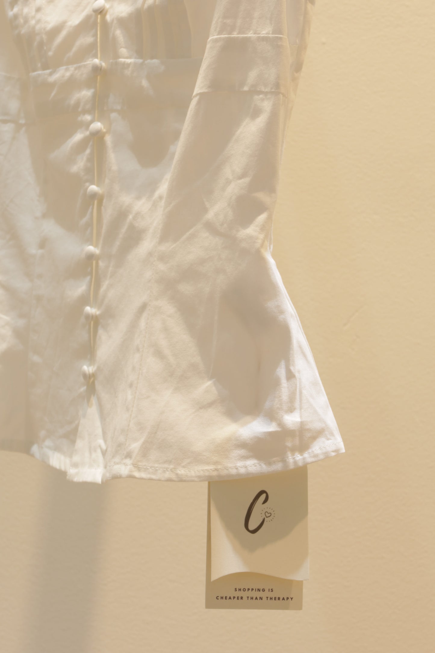 White slim fit blouse
