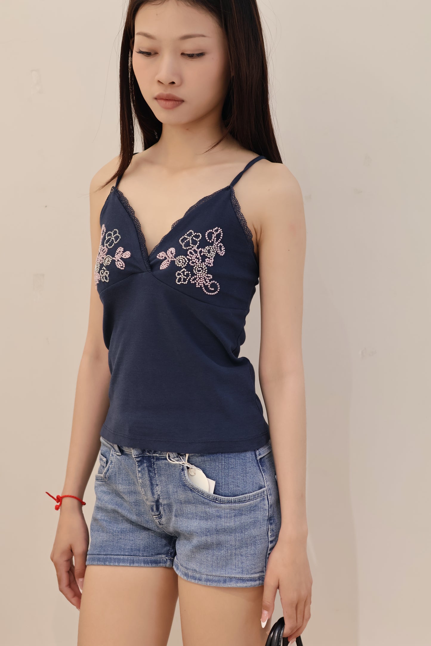 SUBDUED BEADS TANK TOP