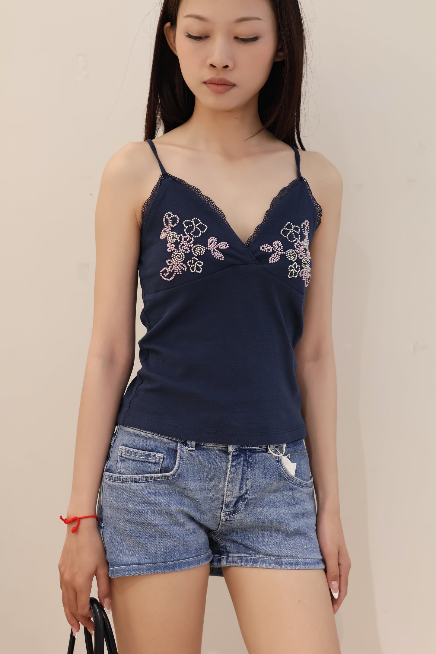 SUBDUED BEADS TANK TOP