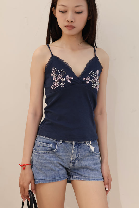 SUBDUED BEADS TANK TOP