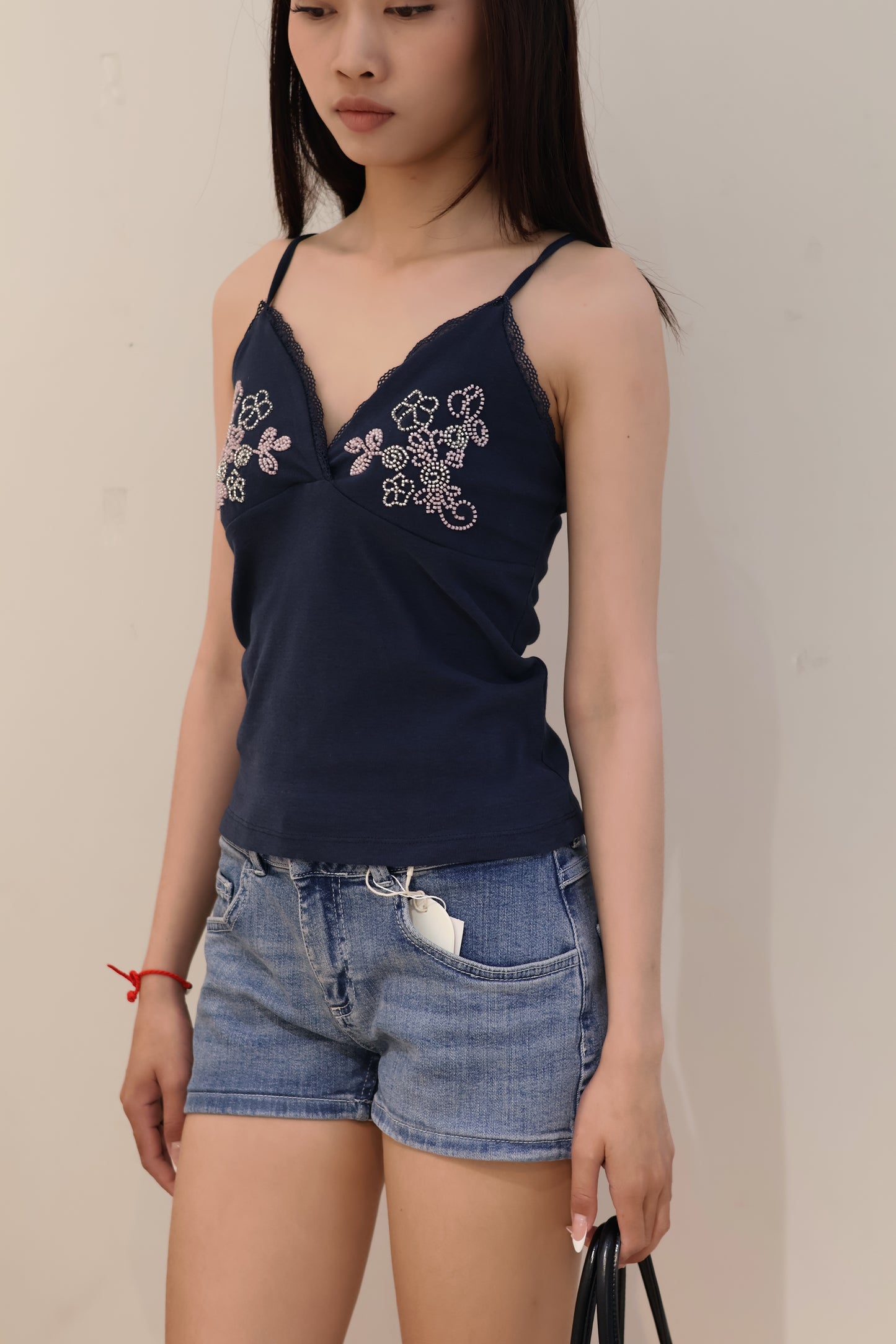 SUBDUED BEADS TANK TOP
