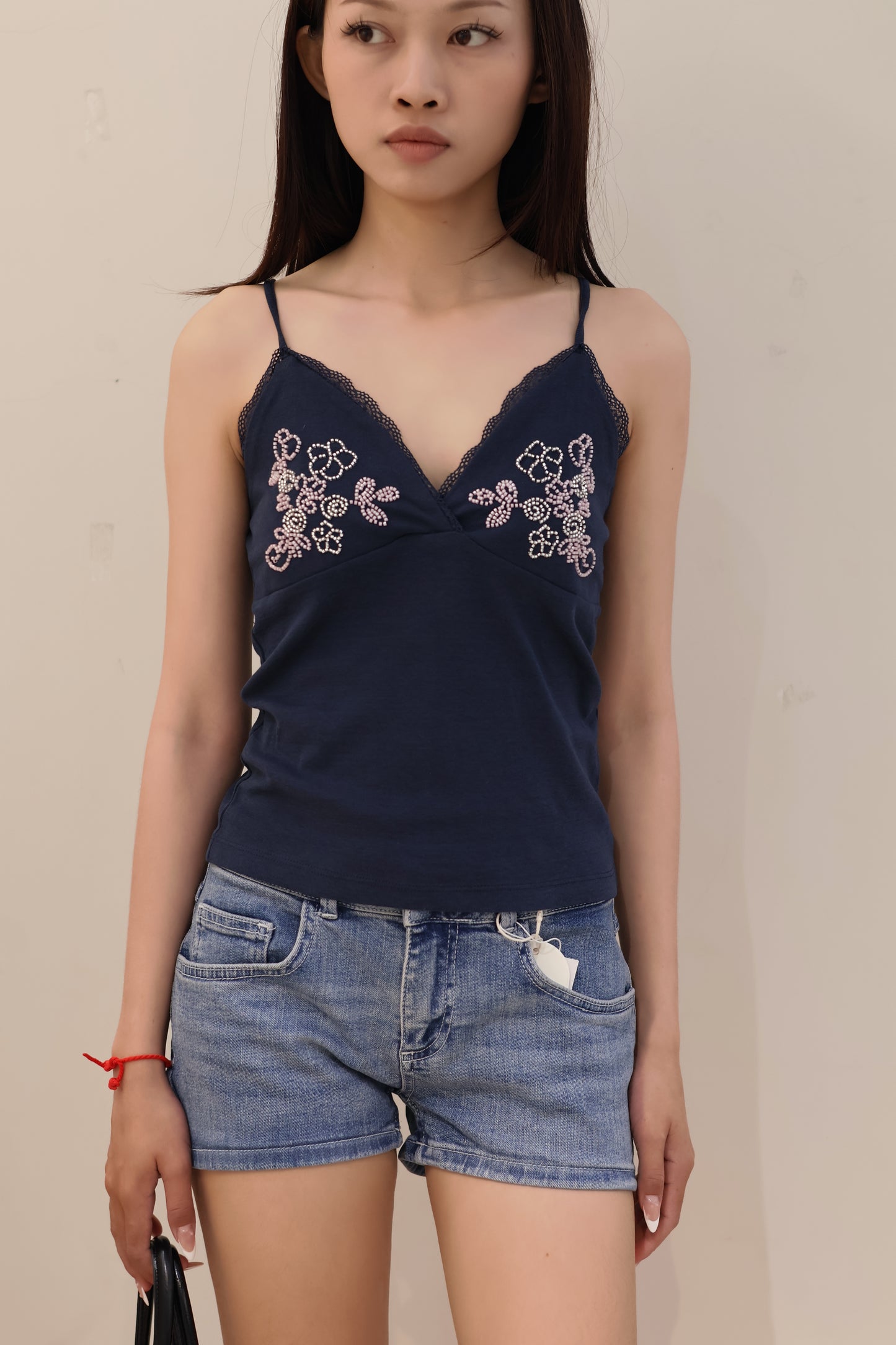 SUBDUED BEADS TANK TOP