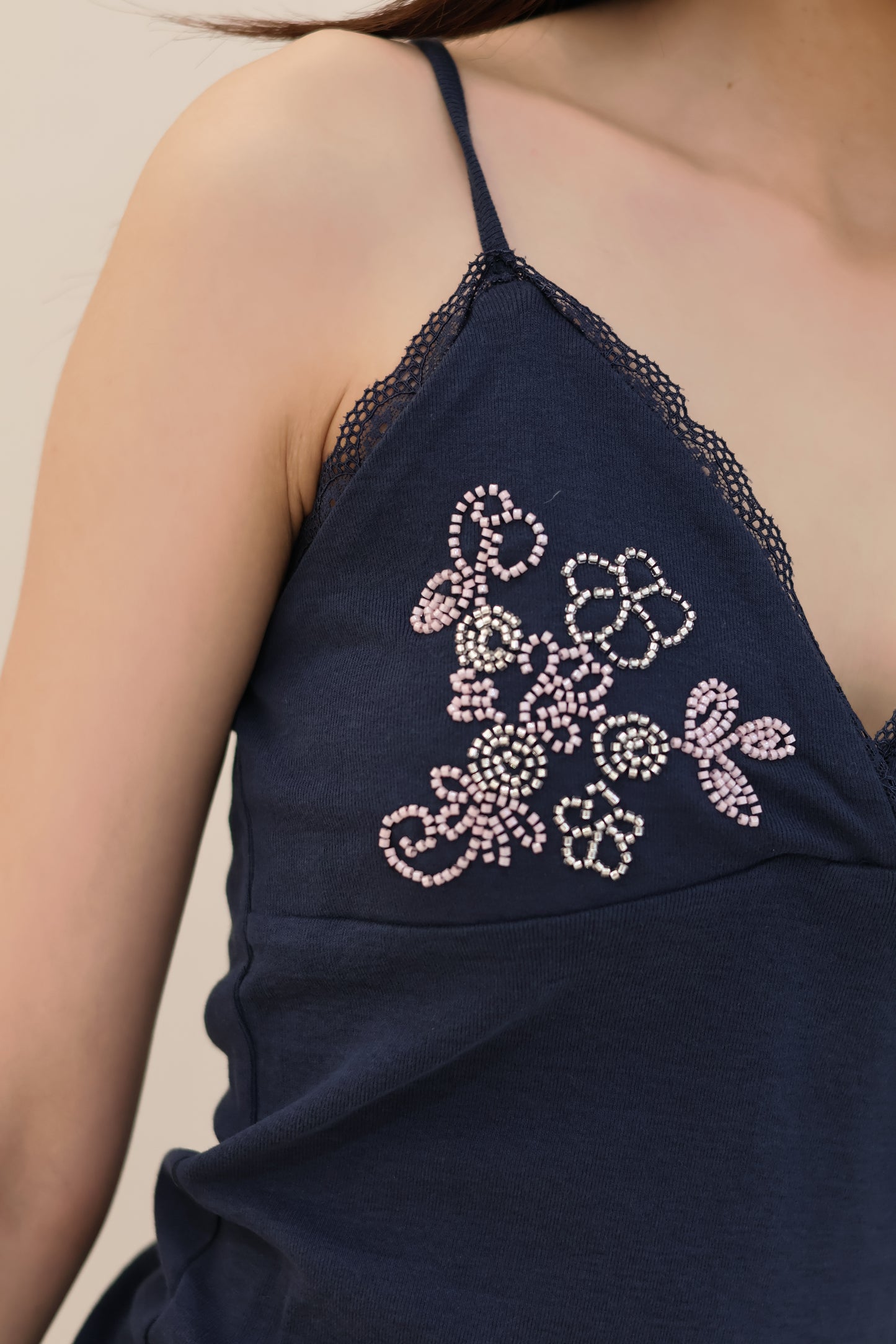 SUBDUED BEADS TANK TOP