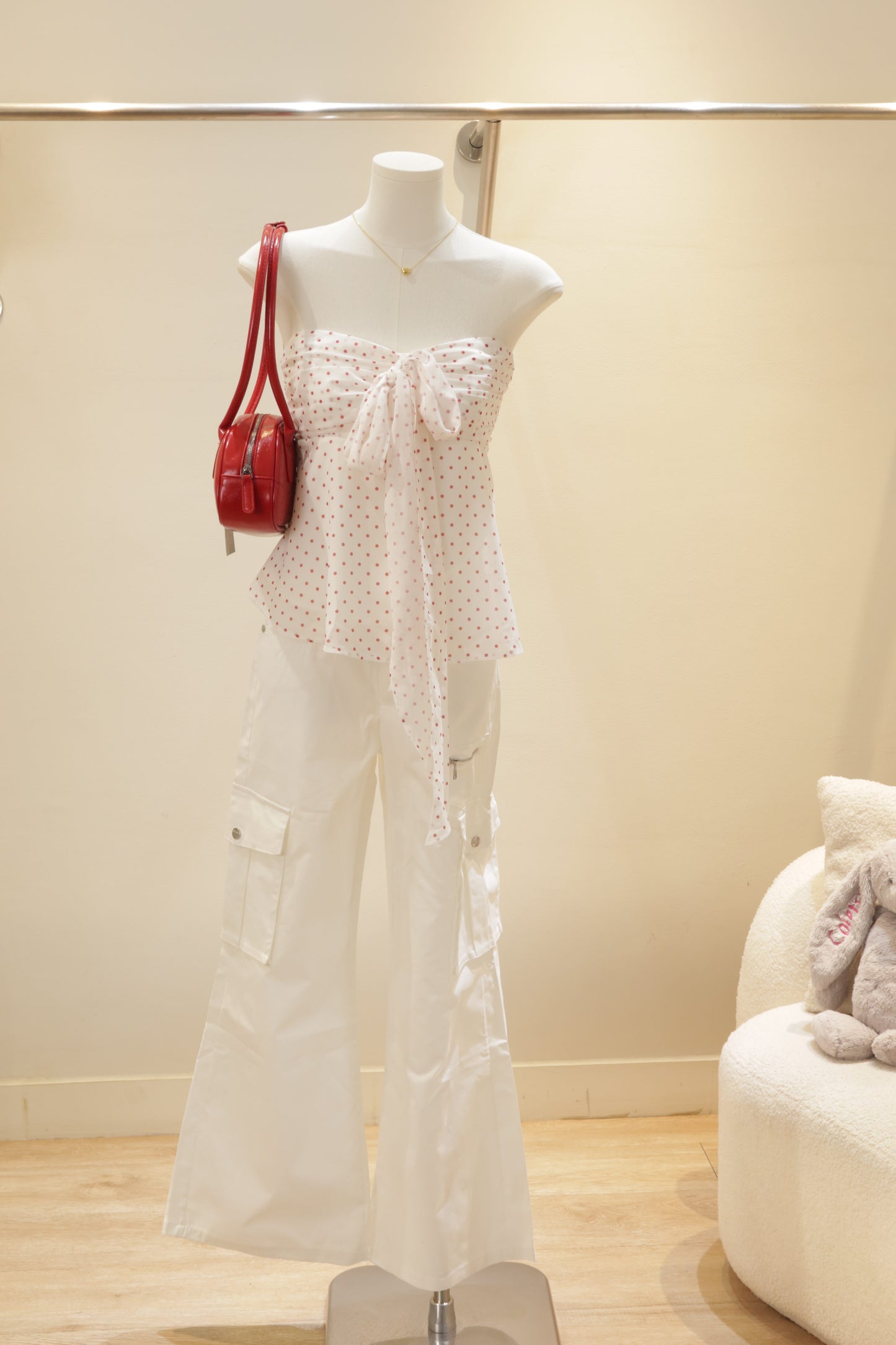 Polkadot tube top