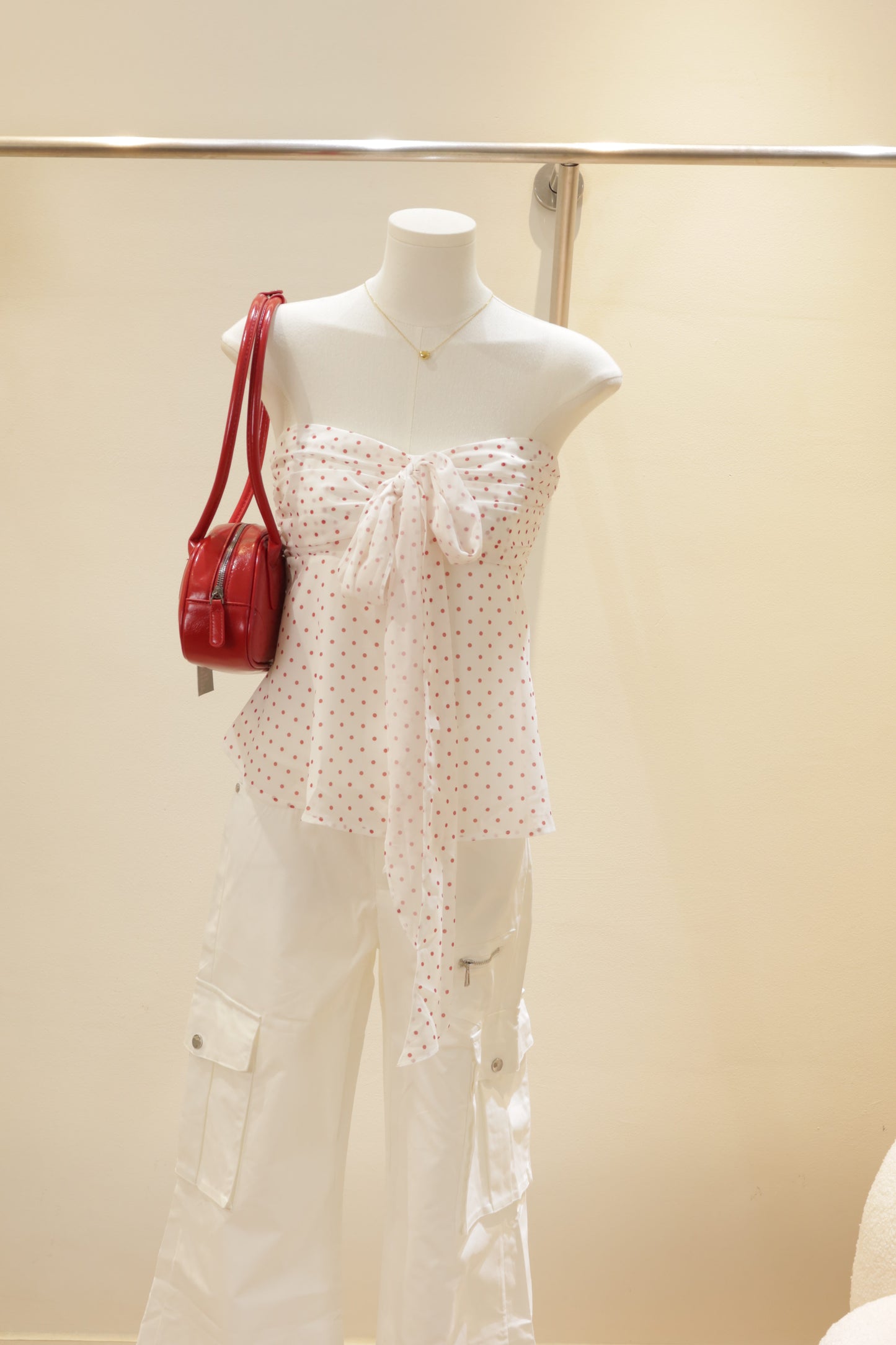 Polkadot tube top