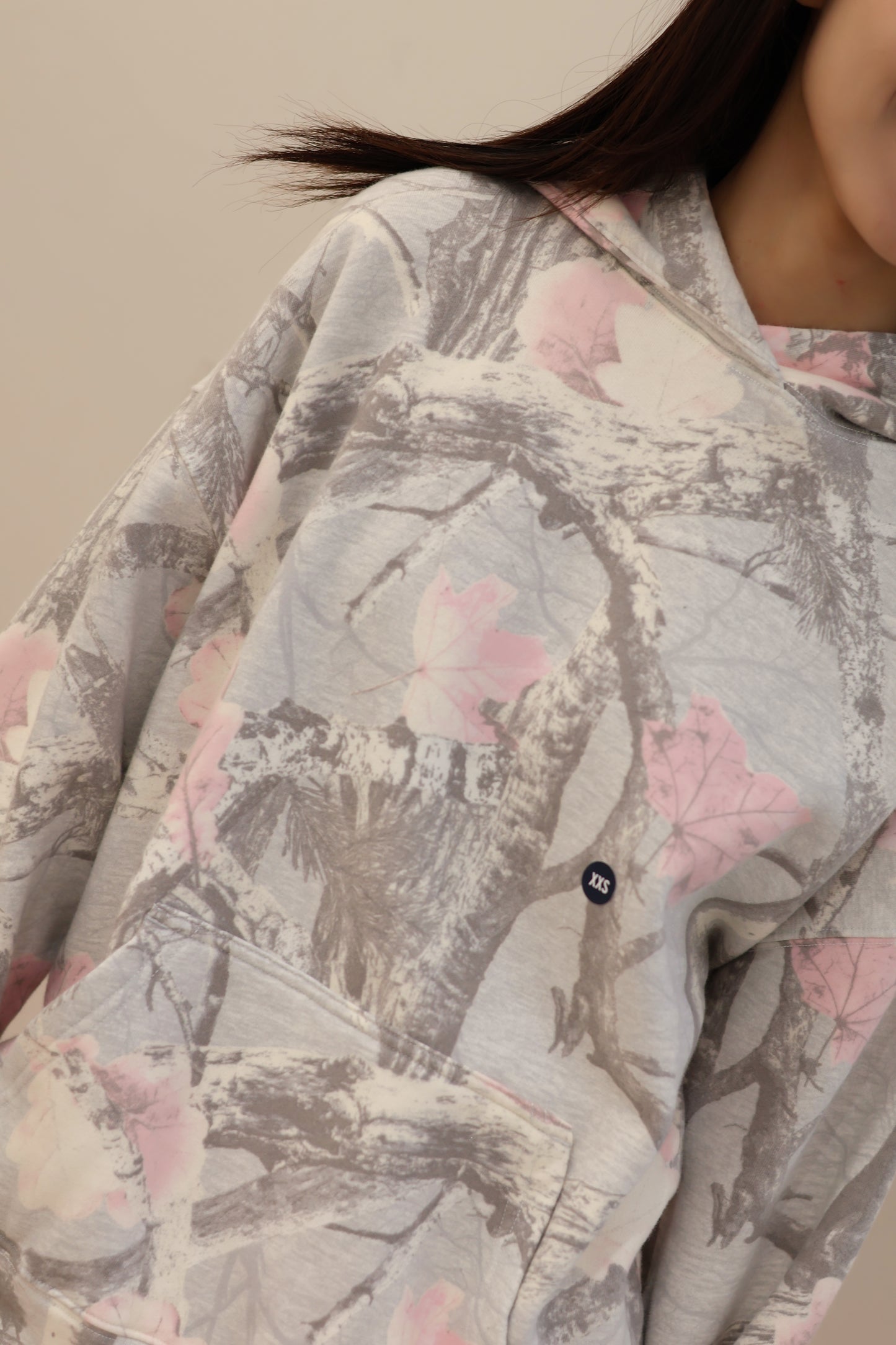 HOLLISTER PINK CAMO HOODIE