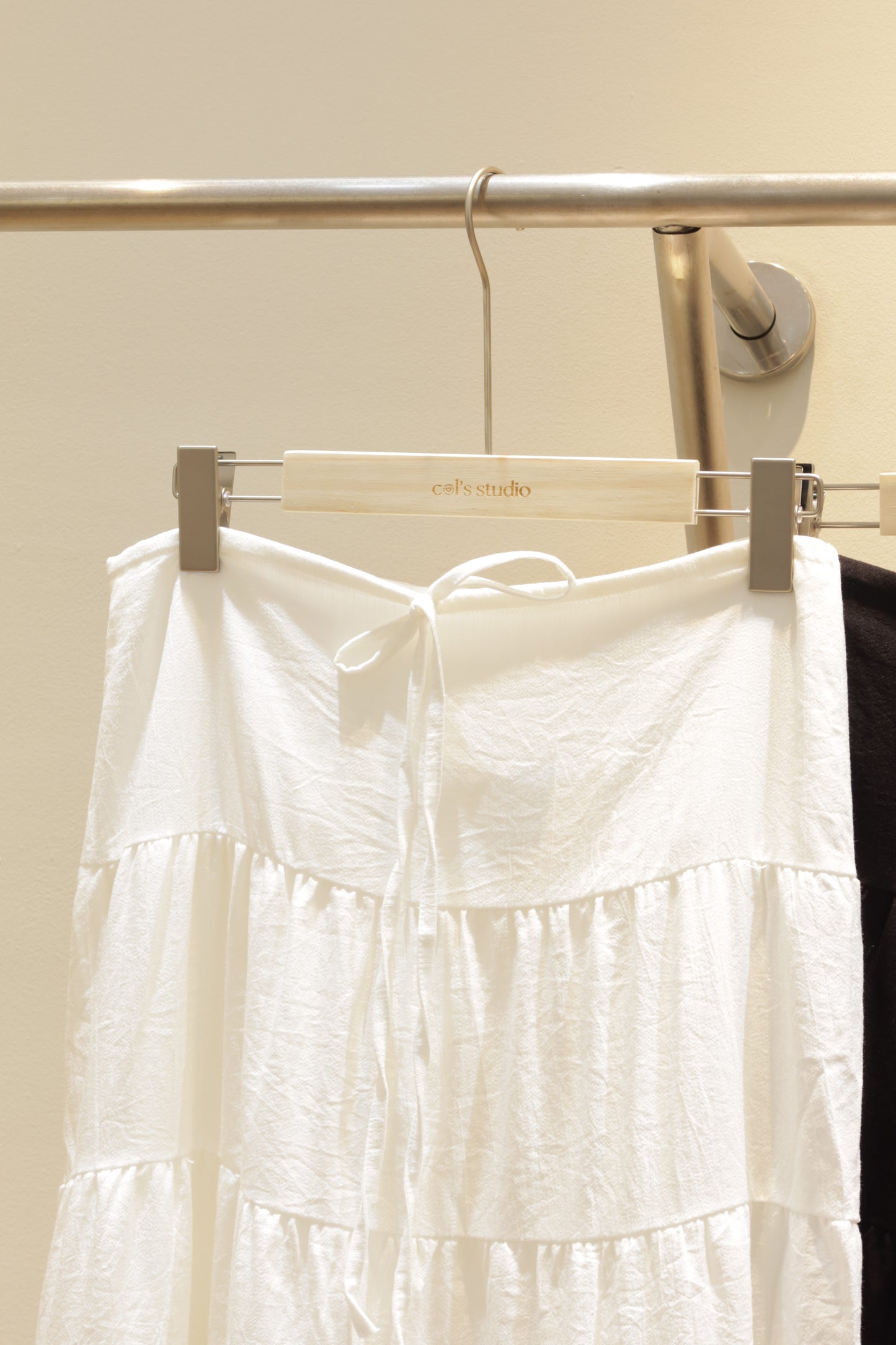 Linen long skirt
