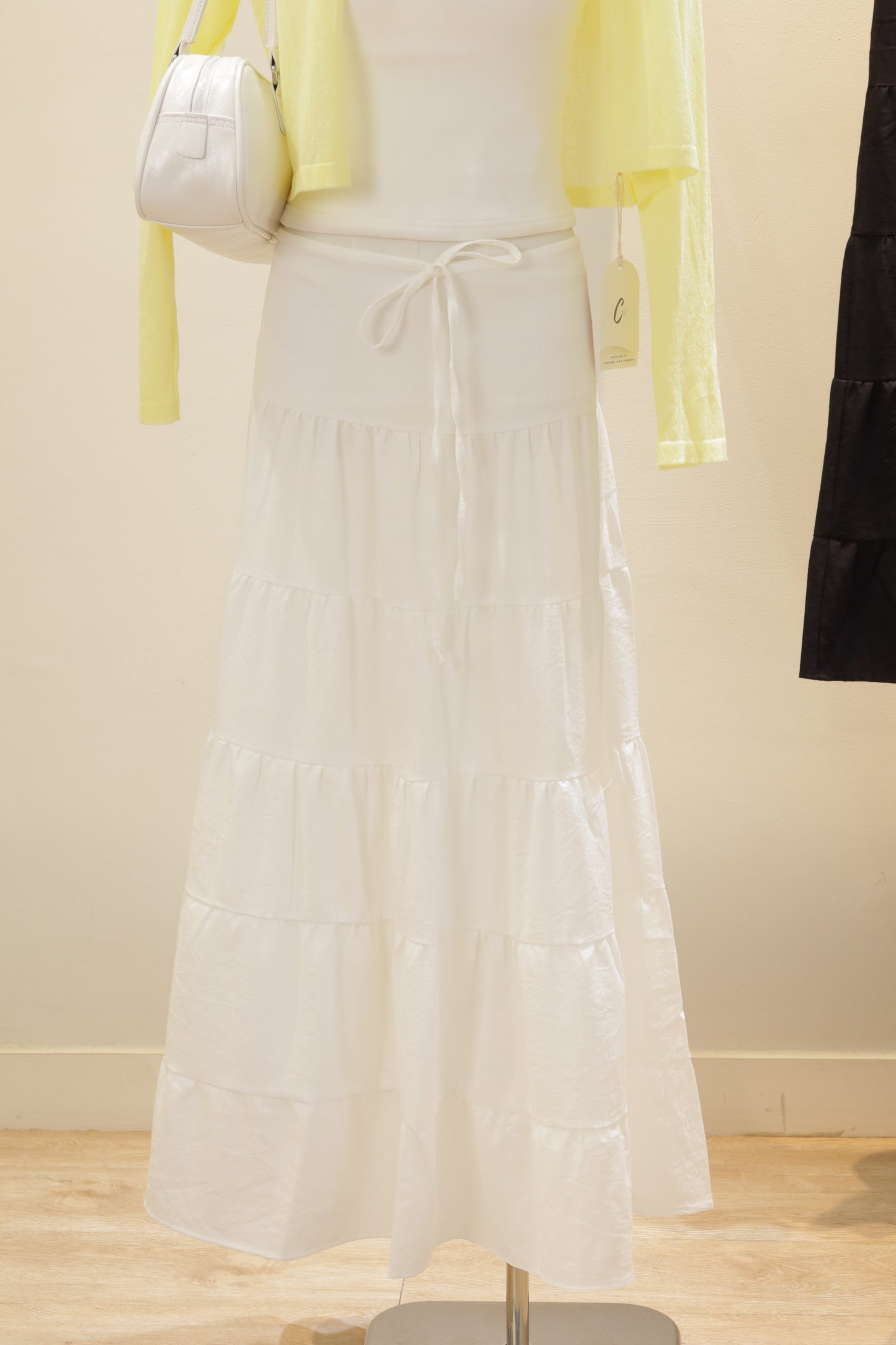 Linen long skirt