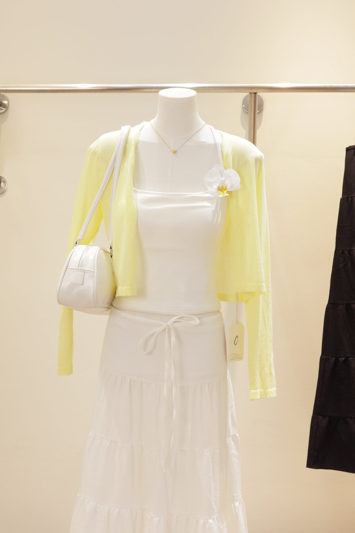 Linen long skirt