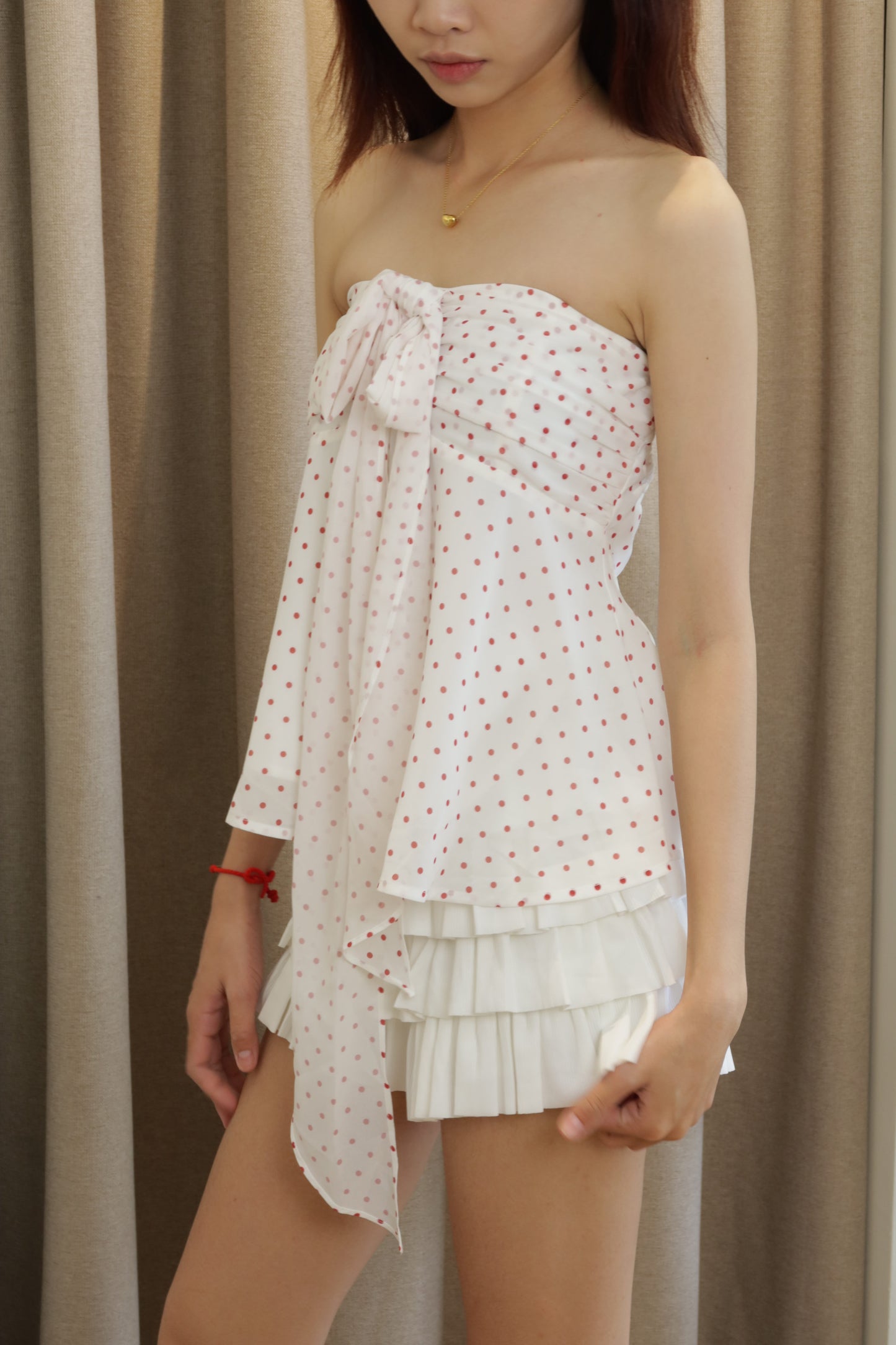 Polkadot tube top