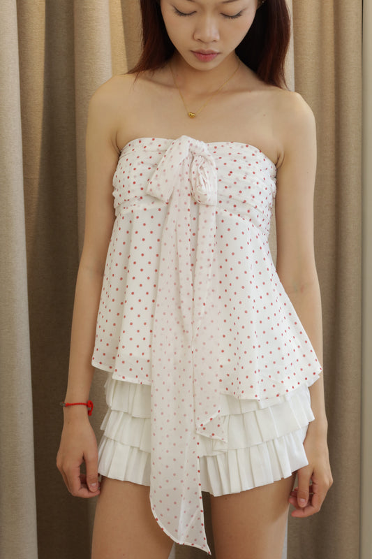 Polkadot tube top