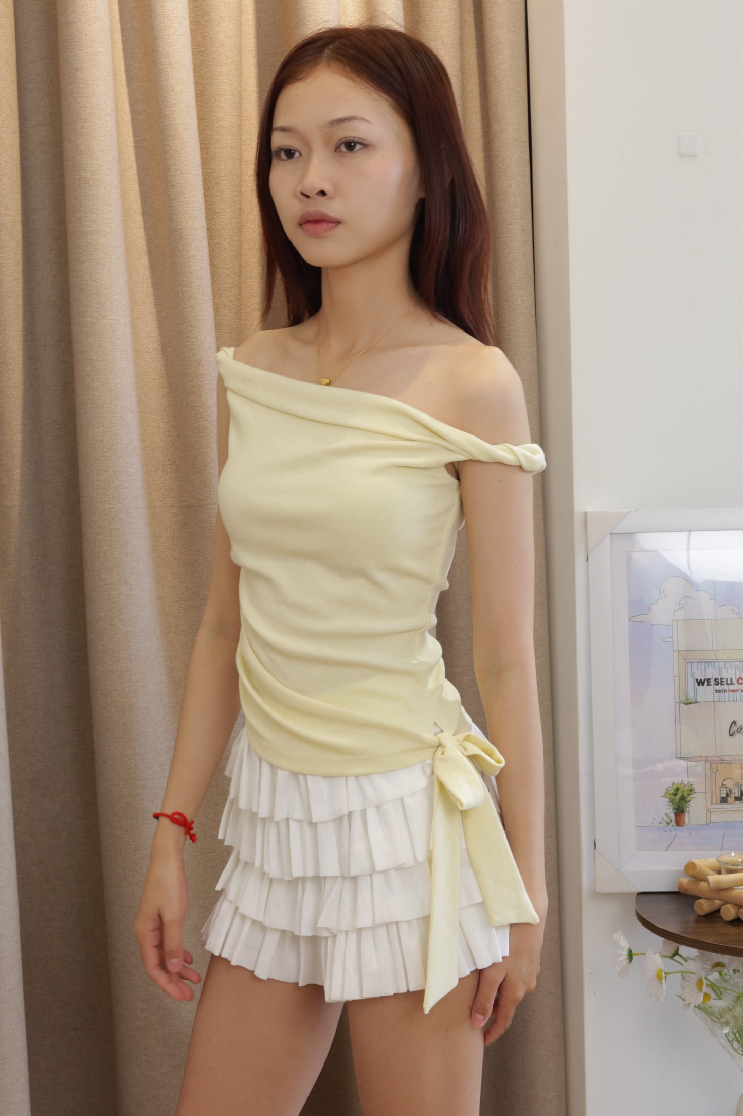 PASTEL OFF SHOULDER TOP