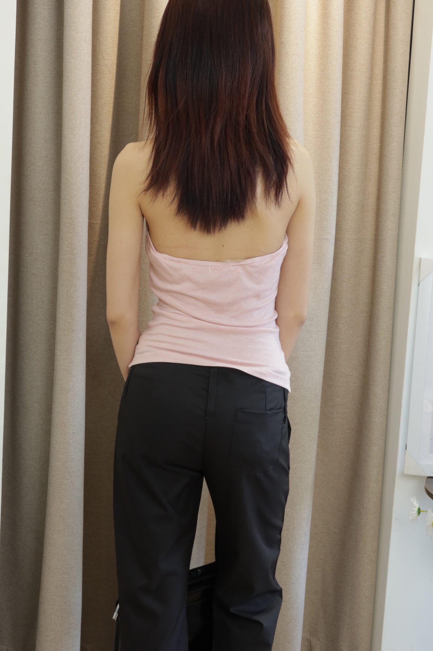 Pink halter top