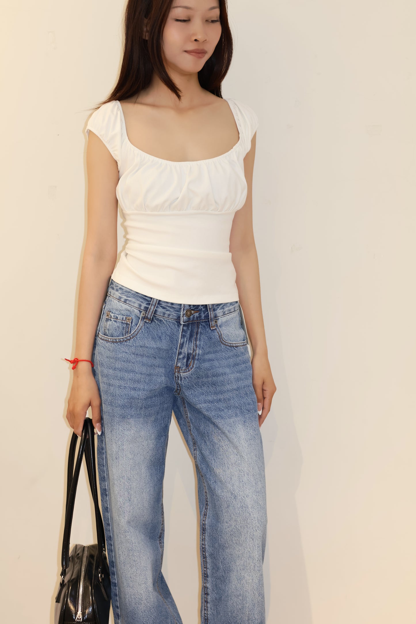 BM white short sleeve