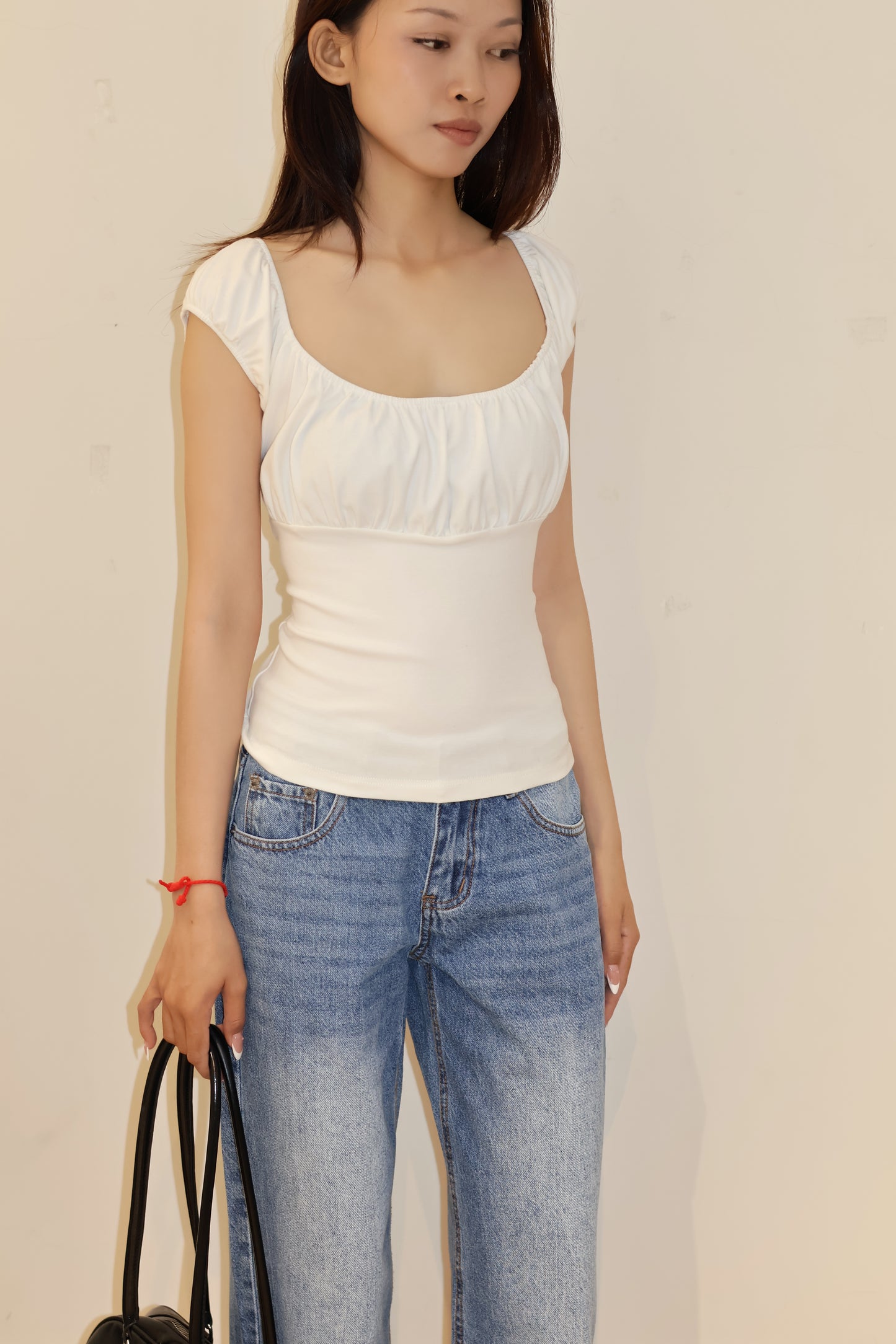 BM white short sleeve