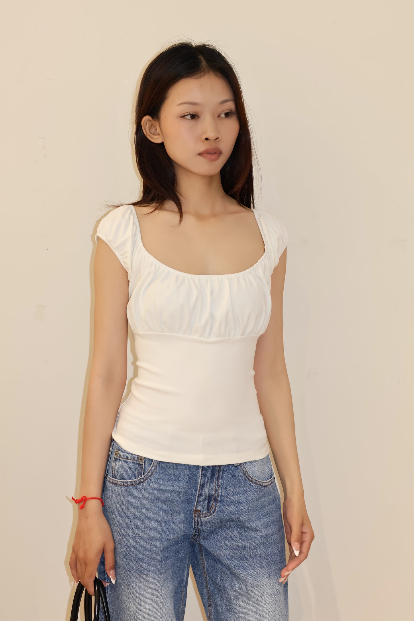 BM white short sleeve