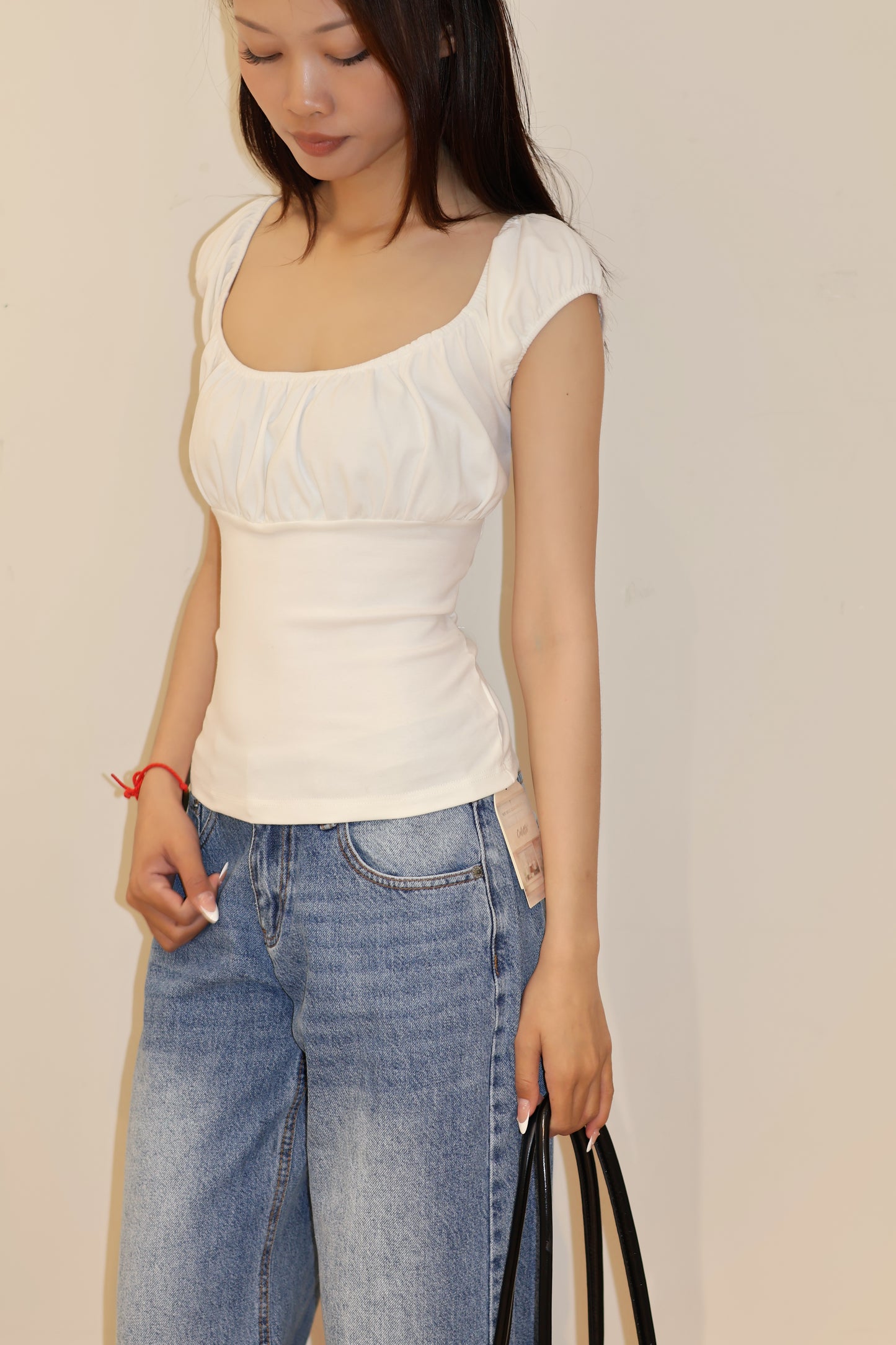 BM white short sleeve