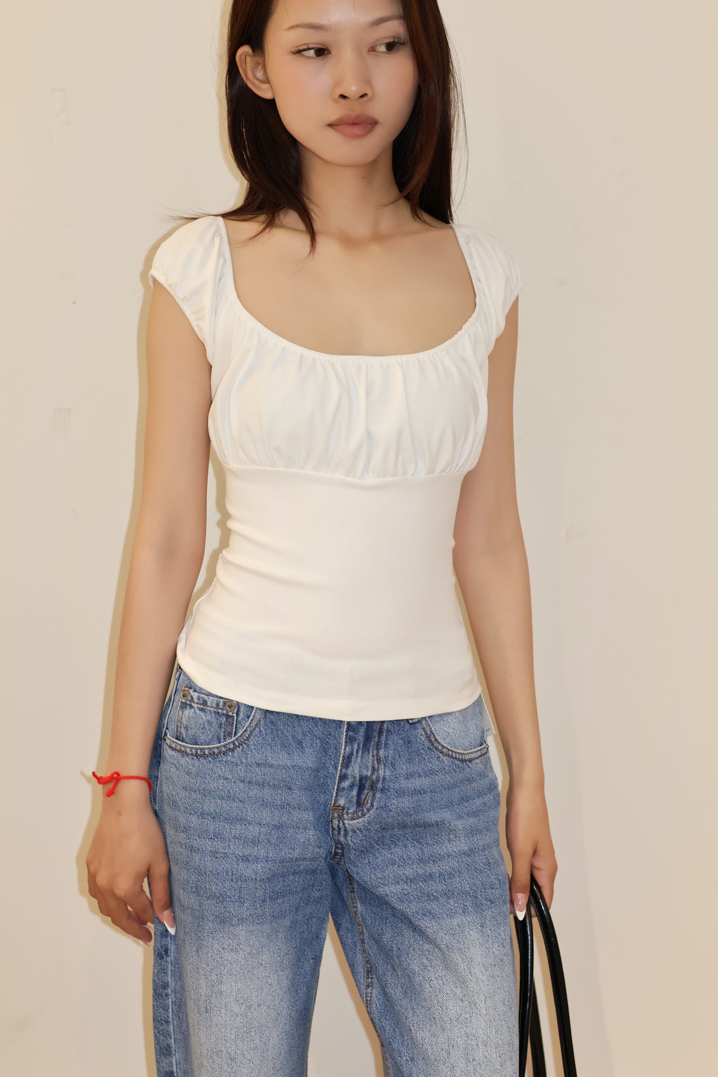 BM white short sleeve