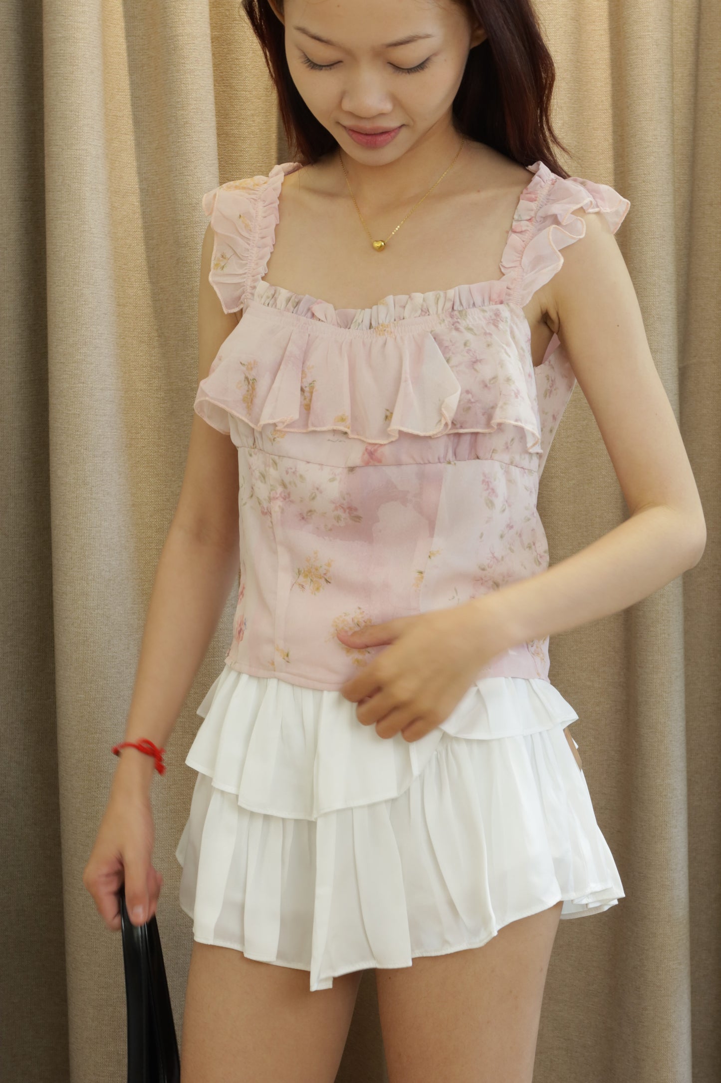 Pink floral top