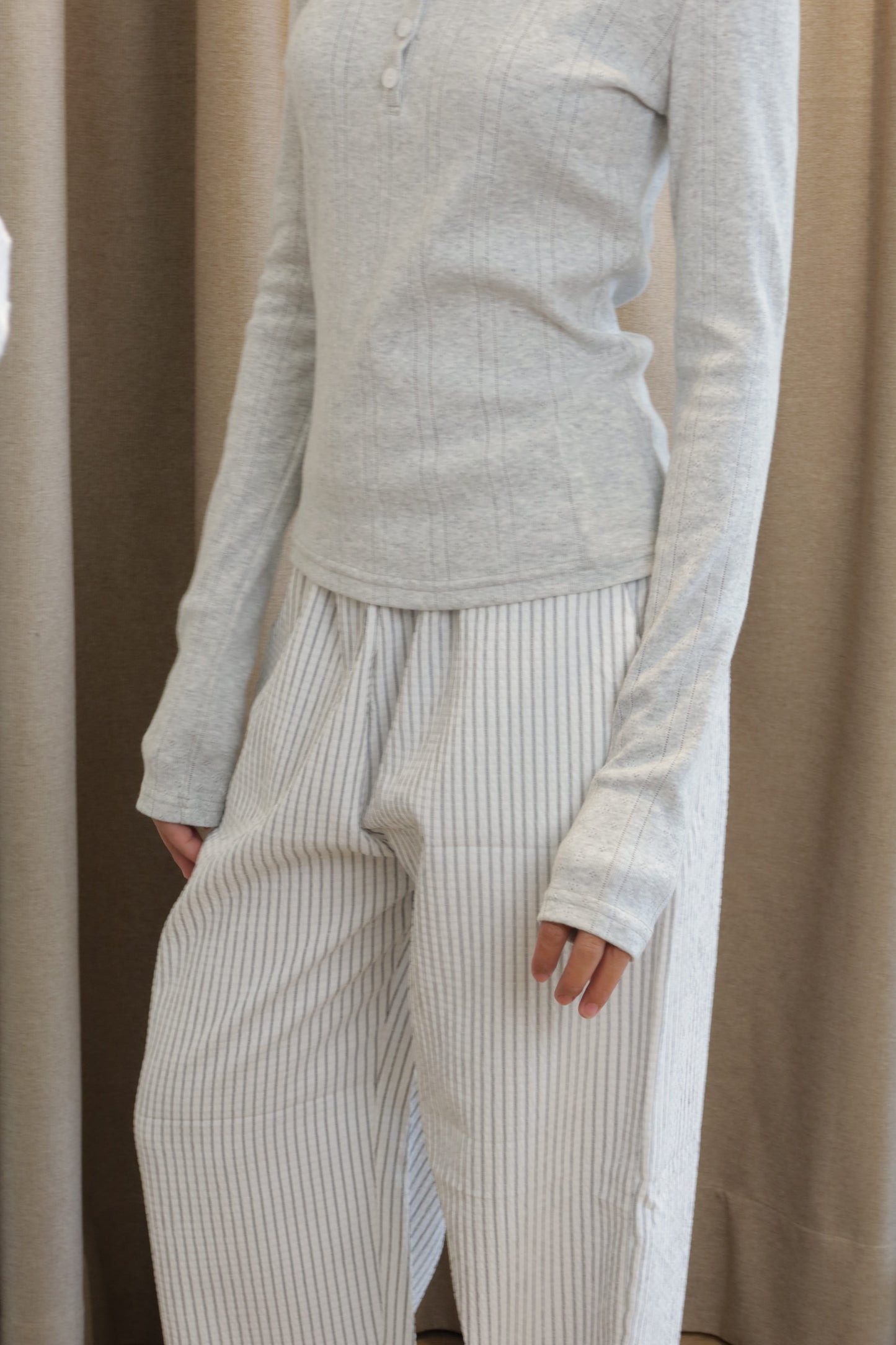 GRAY LONG SUMMER BOTTOM
