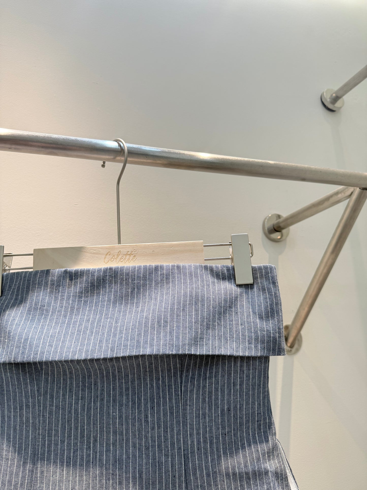 Gray stripes tube top