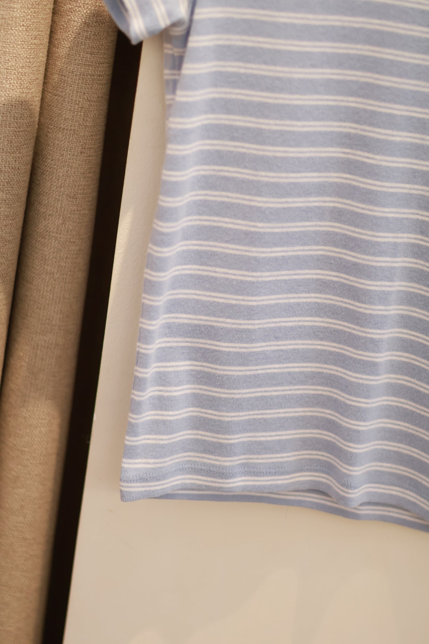HOLLISTER Striped Academy Tee - blue
