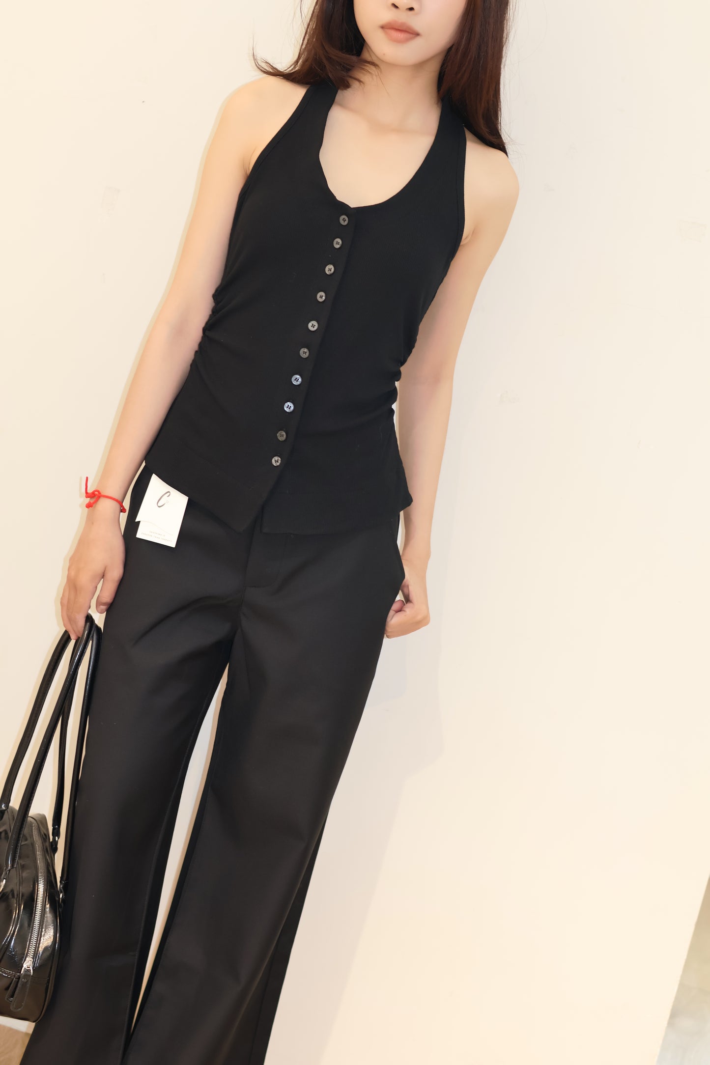 BAGGY BUTTONED TROUSERS