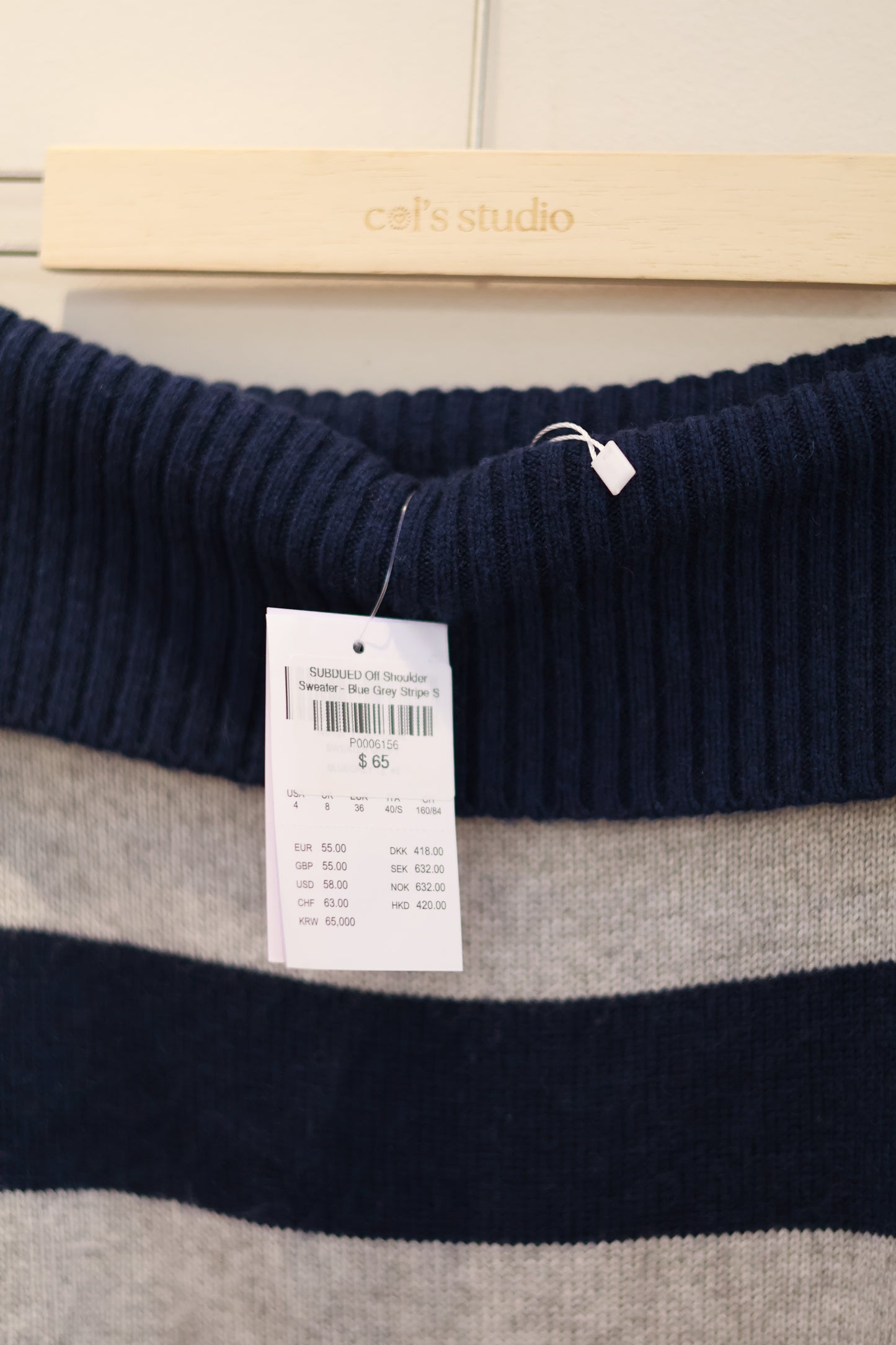 SUBDUED Off Shoulder Sweater
