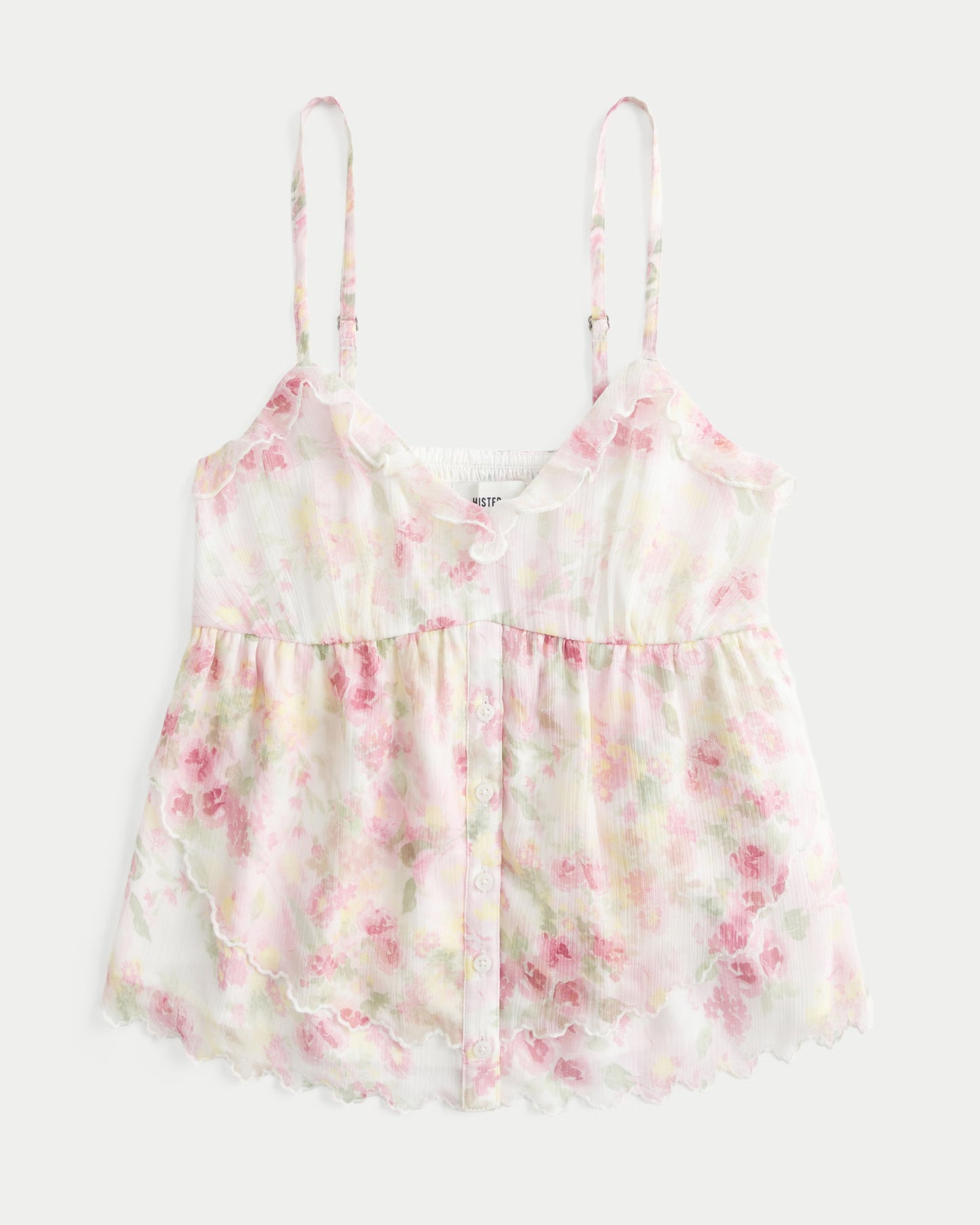 HOLLISTER Easy Chiffon Babydoll Top