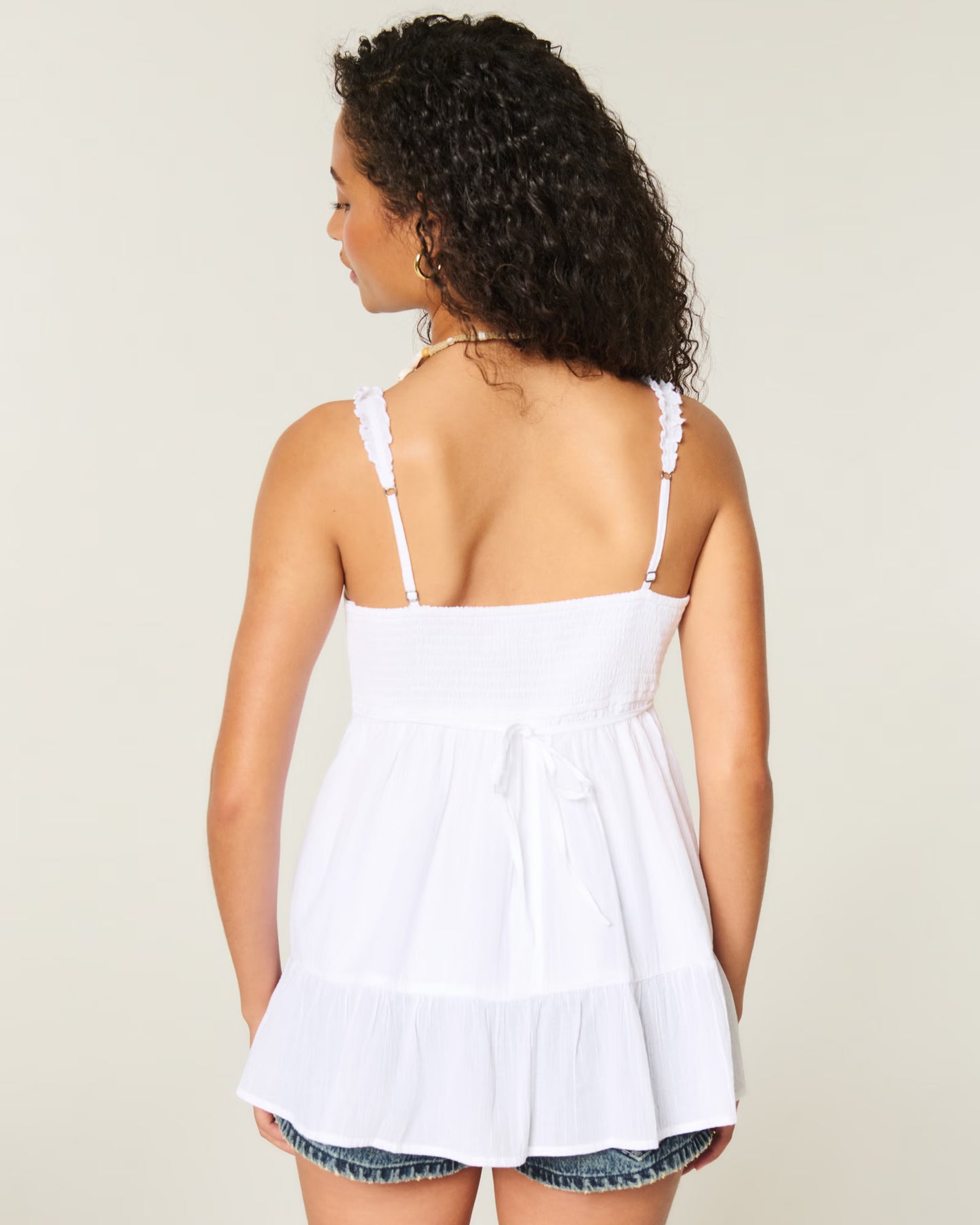 HOLLISTER RUNCHED SLEEVE BABYDOLL