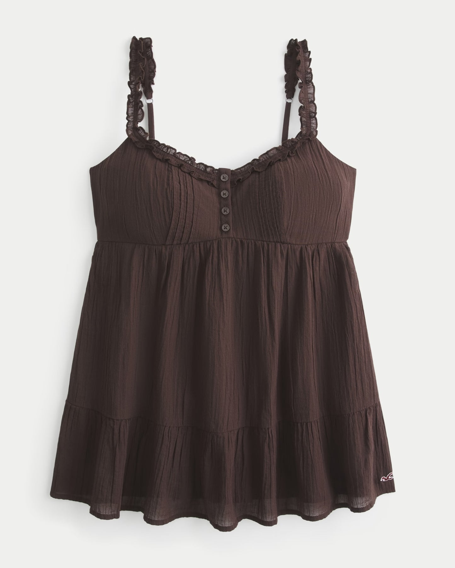 HOLLISTER RUNCHED SLEEVE BABYDOLL