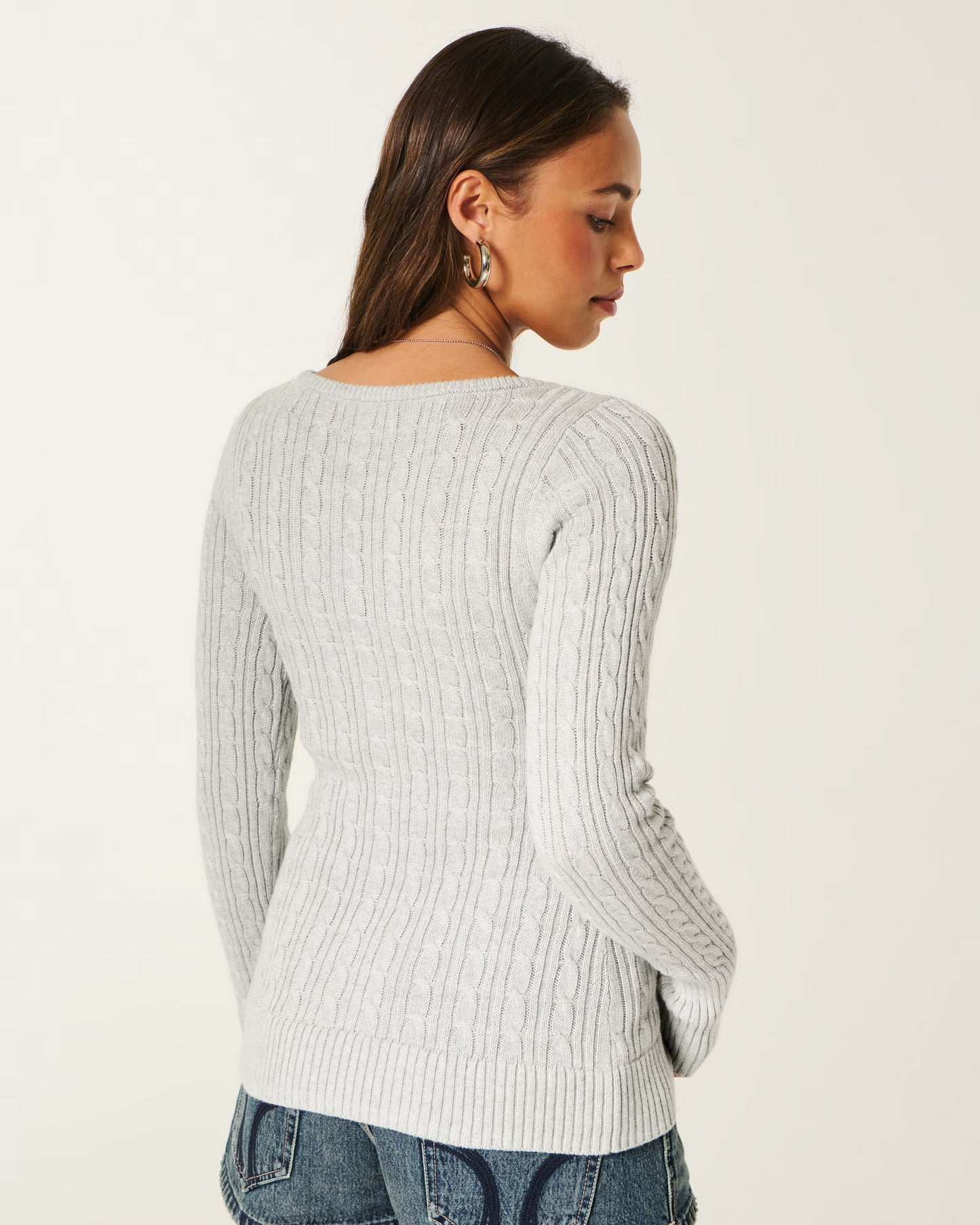 HOLLISTER BUTTONED KNITTED SWEATER