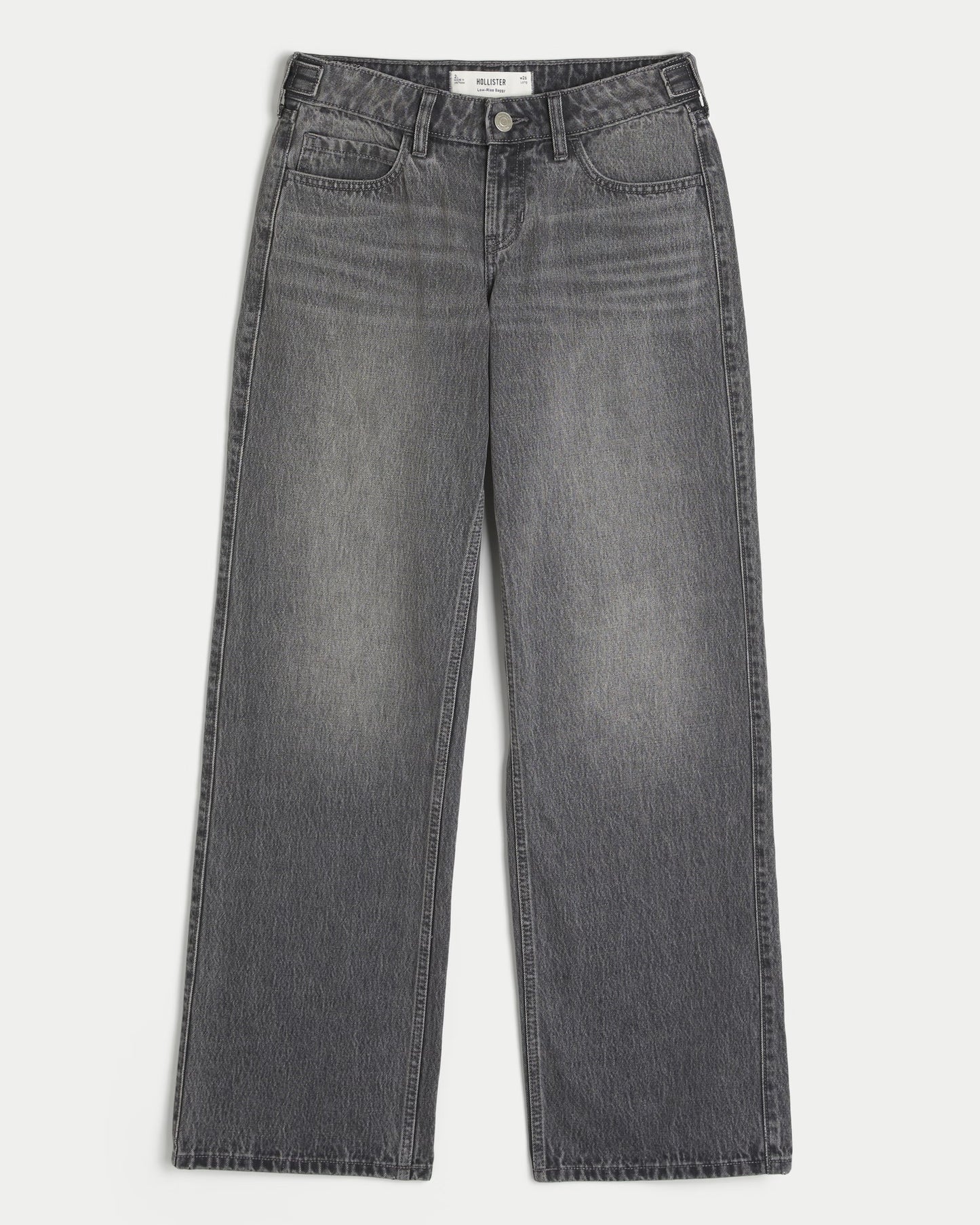 HOLLISTER Low-Rise Grey Baggy Jeans 26W
