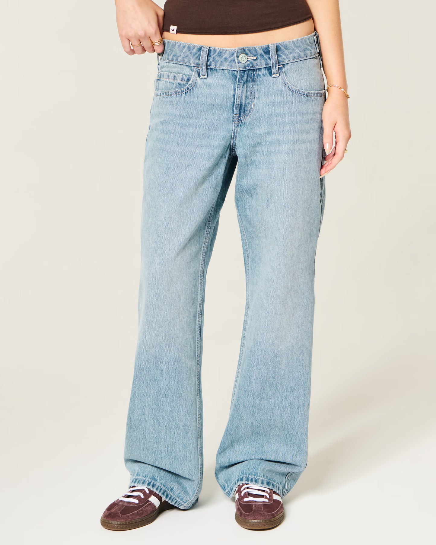 Hollister Andi Light Wash Baggy Jean