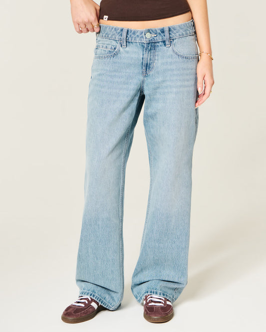 Hollister Andi Light Wash Baggy Jean