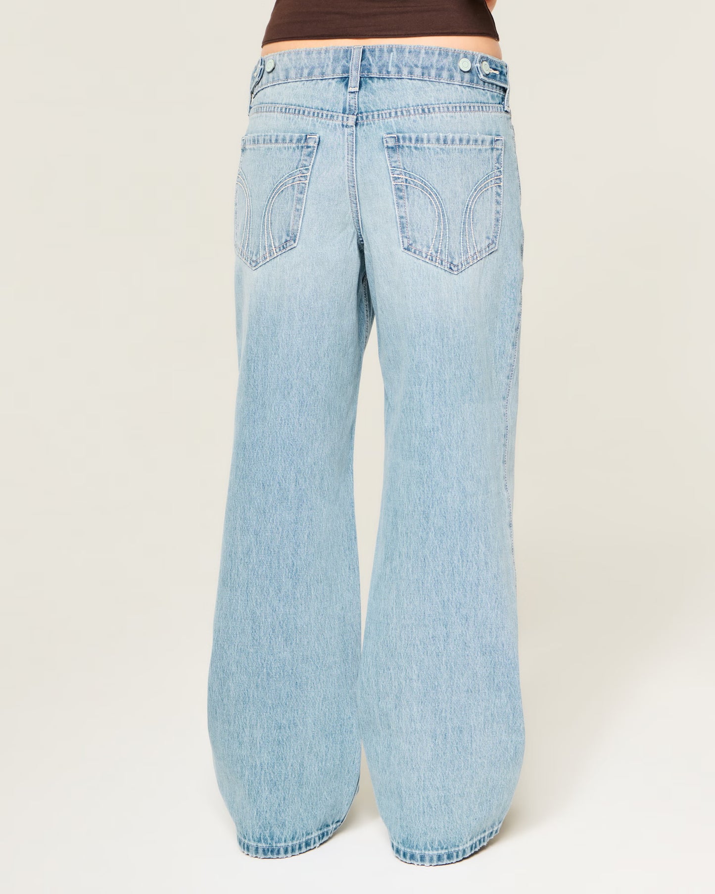 Hollister Andi Light Wash Baggy Jean