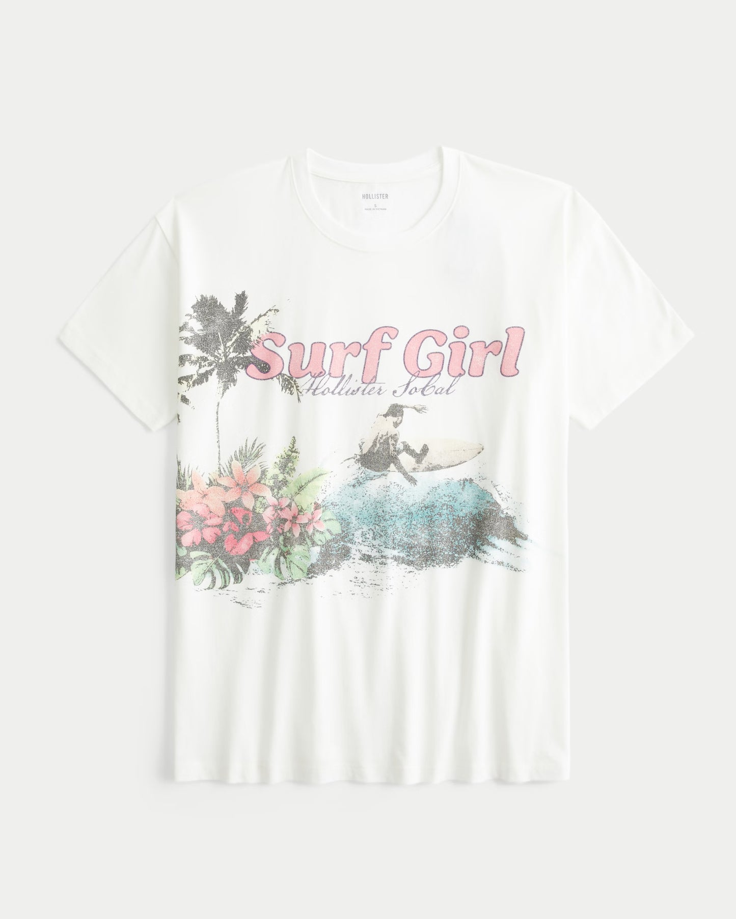 HOLLISTER Surf Girl Logo Graphic Tee