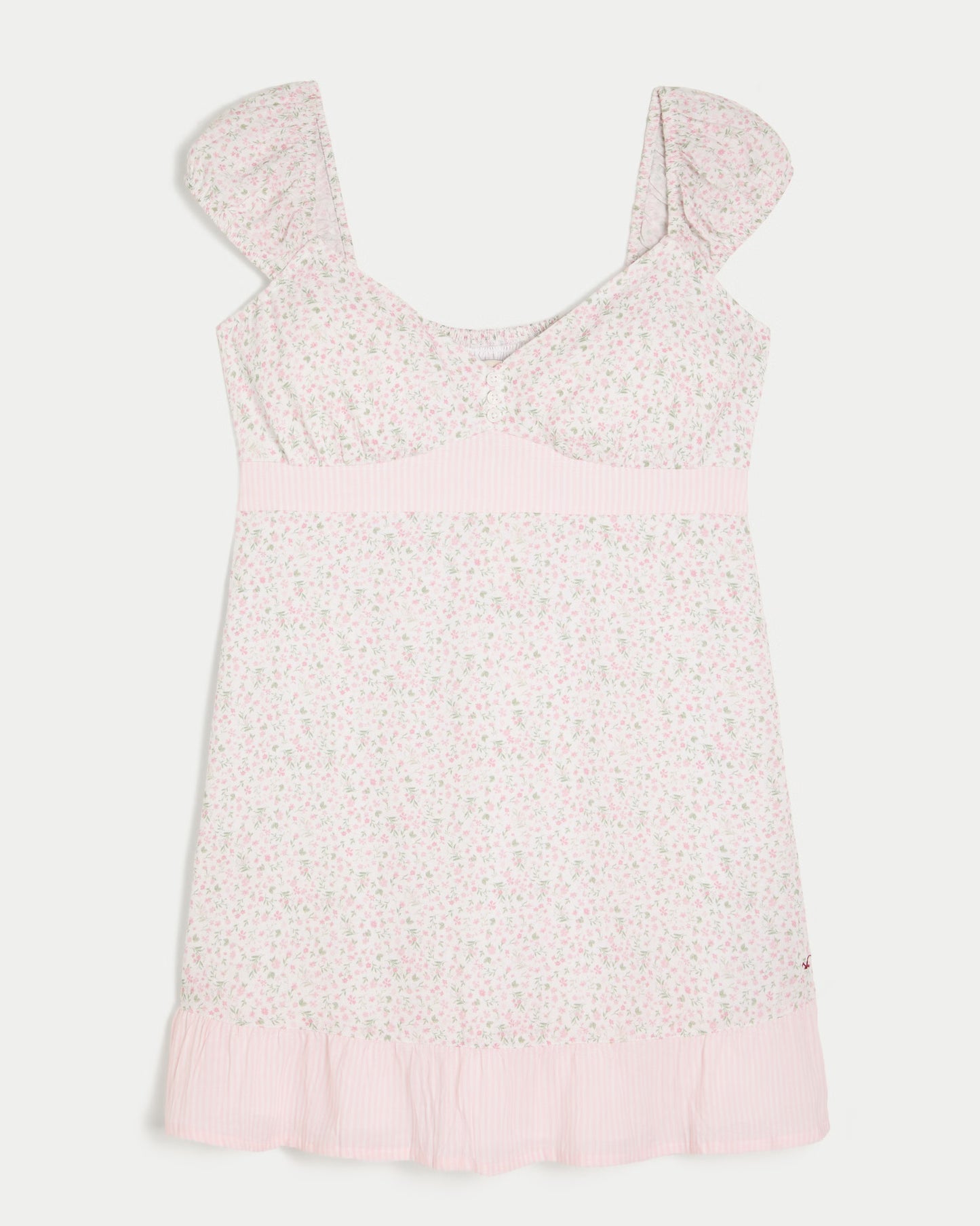 HOLLISTER Cap Sleeve Babydoll Mini Dress